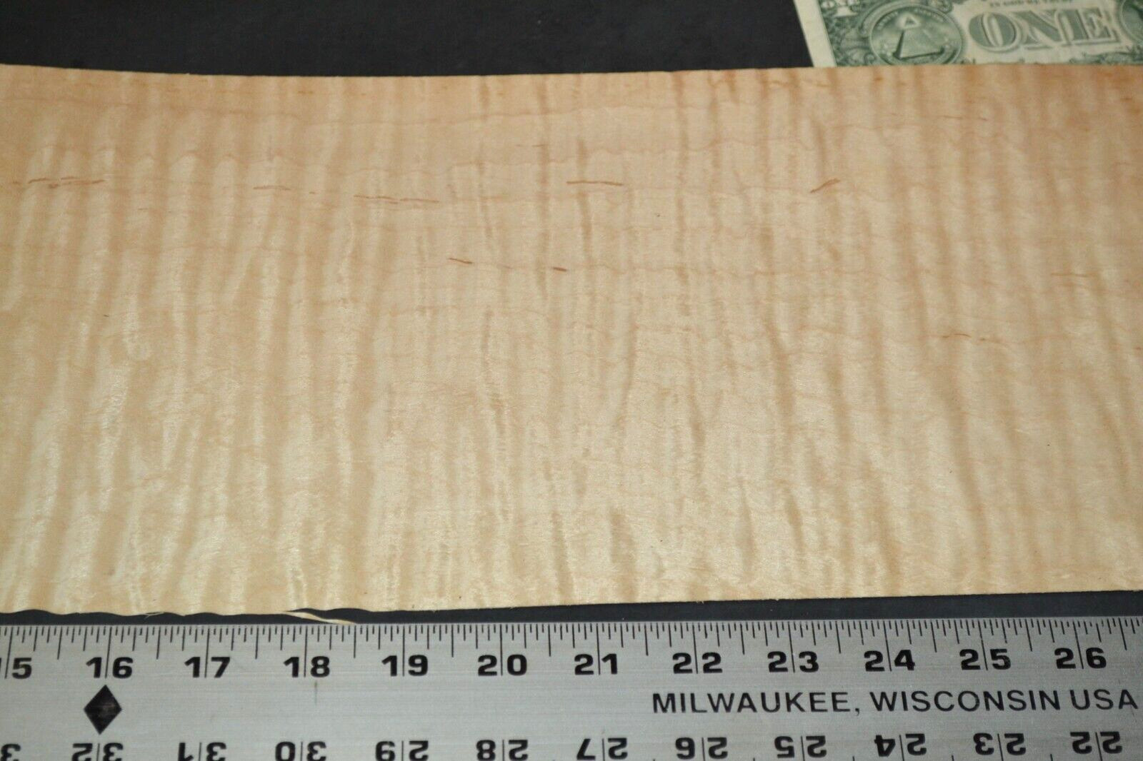 Flame Maple Raw Wood Veneer Sheet 7 x 58 inches 1/42nd M4672-89
