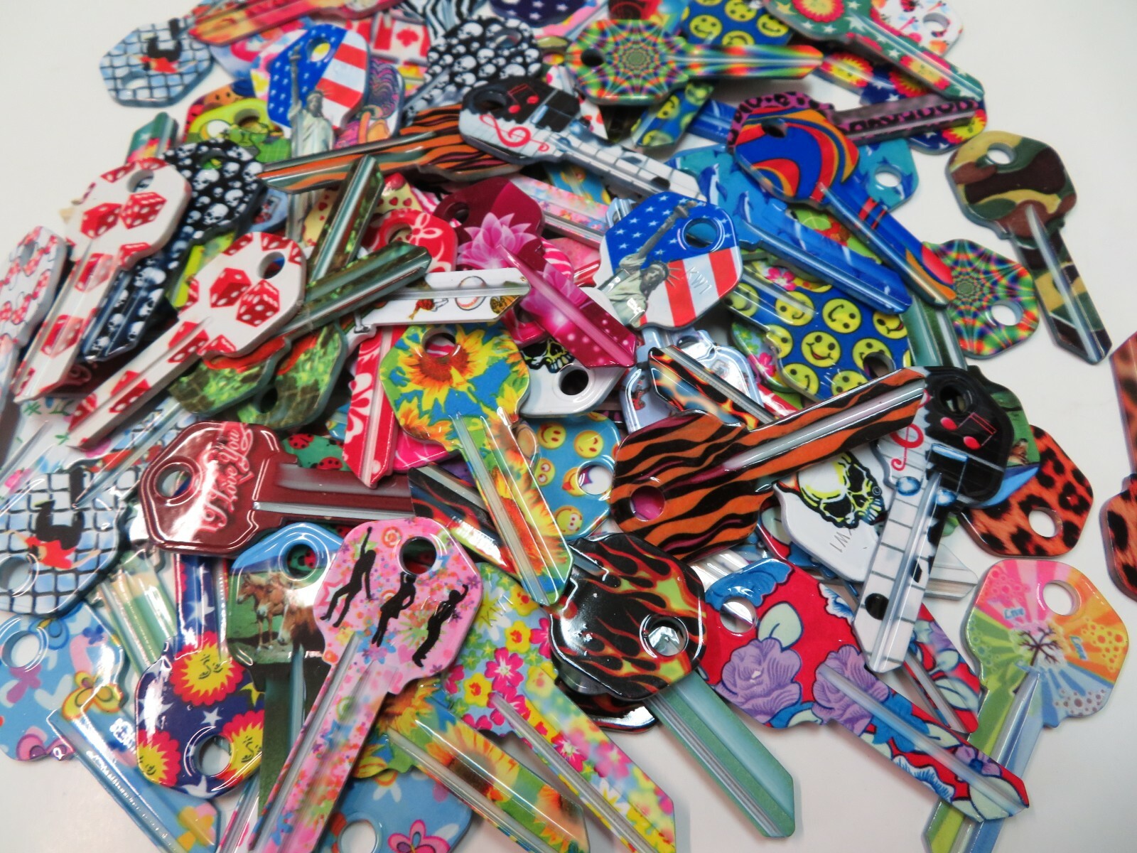 Lot 100 pcs KW1 Color Designer Key Blank  Blanks for Locksmith New