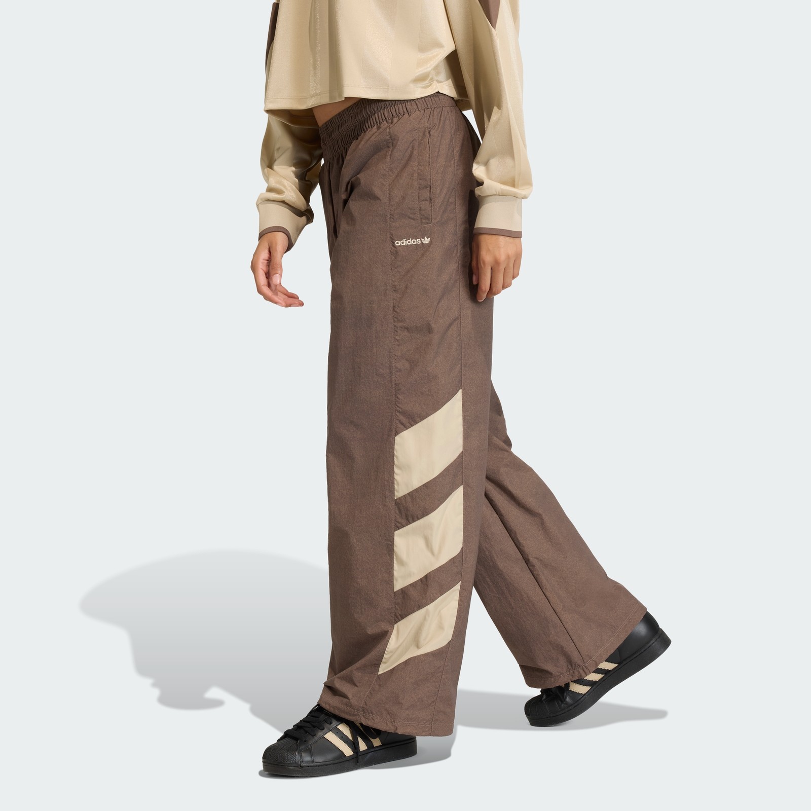 adidas women BLOCKED WASHED TRACK PANTS