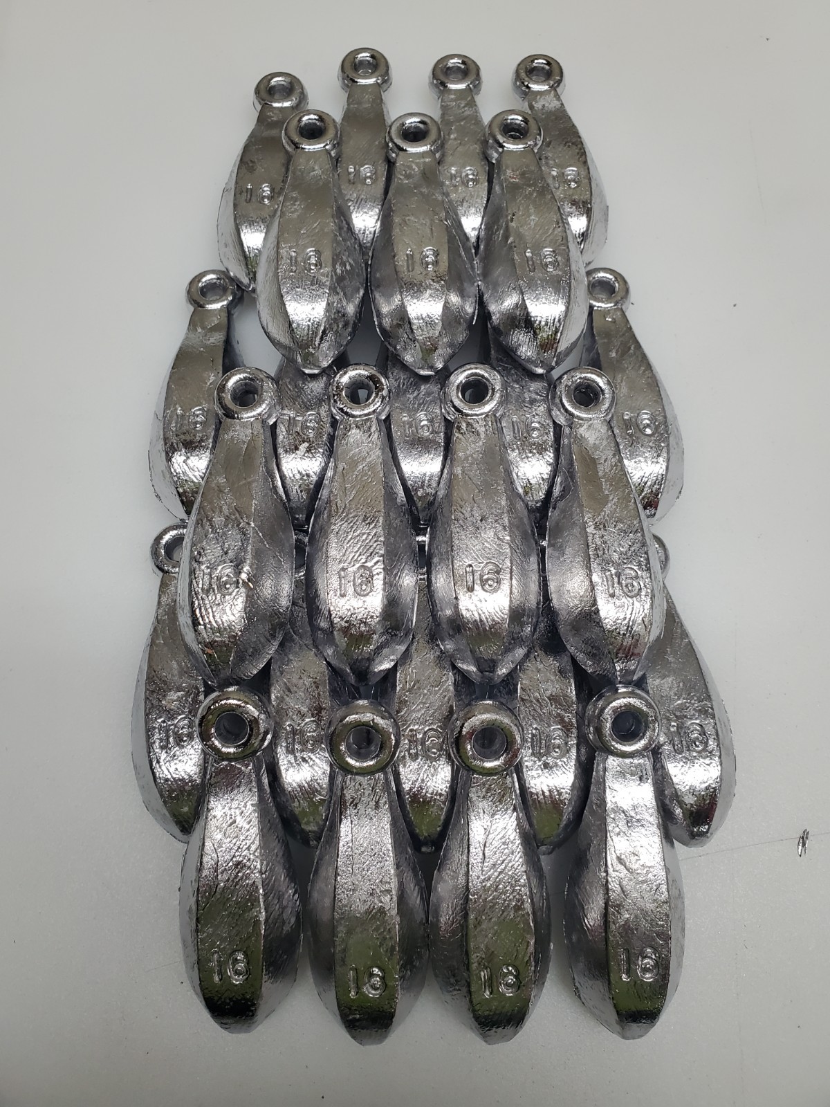 Bulk 25lbs of 16oz bank sinkers/weights 25 count from Northeast Sinker Company