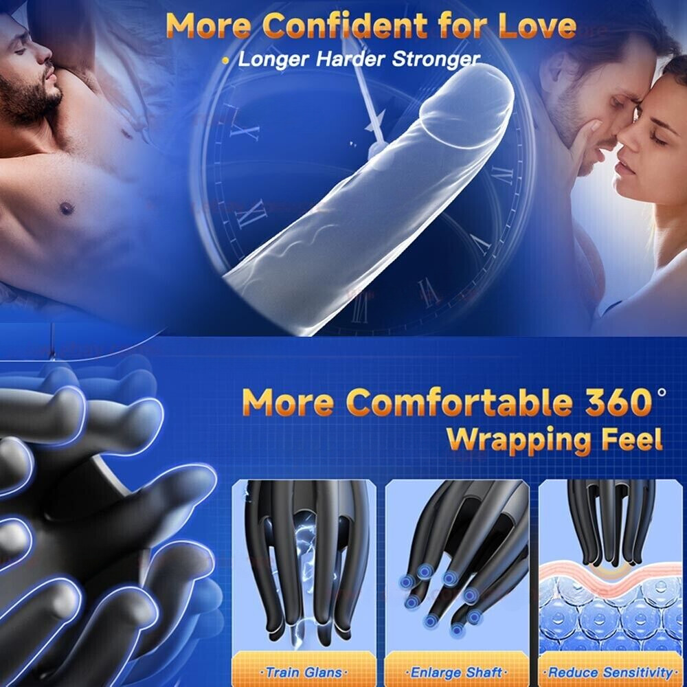 Male Masturbaters Automatic HandsFree Sucking Vibrating Cup Stroker Men Sex Toys