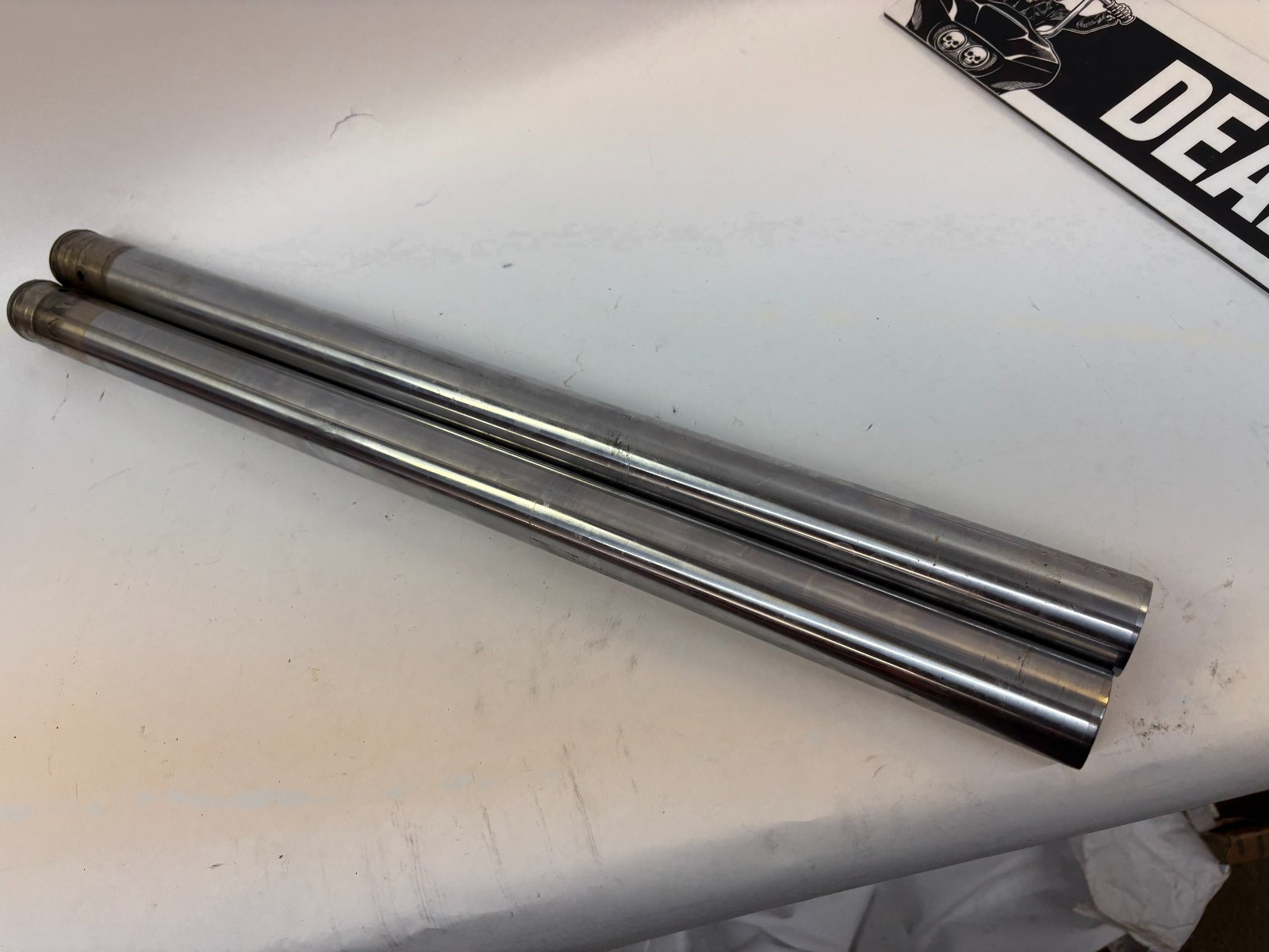 Harley 39mm front fork tubes stanchions 24 1/4" long XL FXD FXR