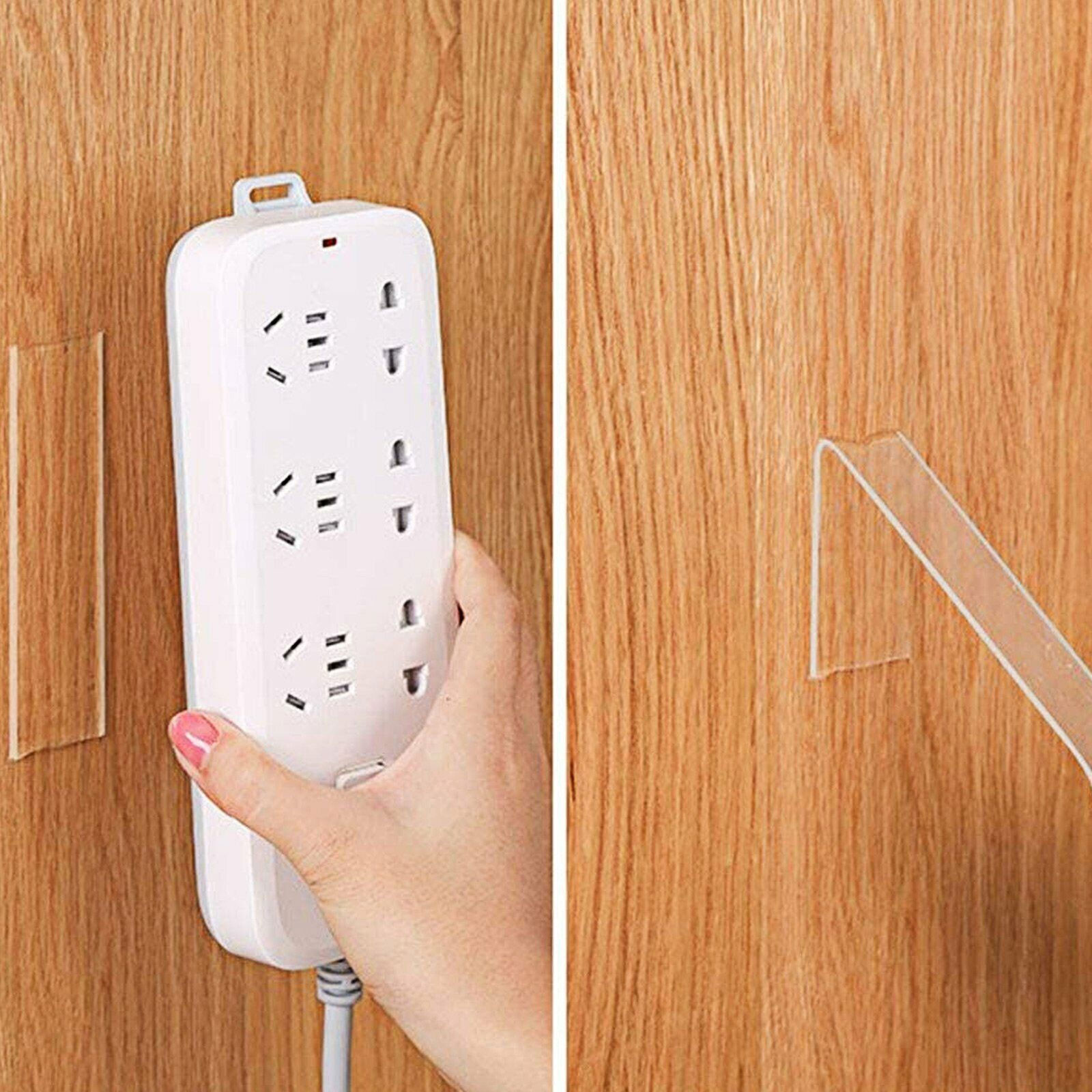 20FT Transparent Tape Double Sided Traceless Washable Adhesive Invisible Gel