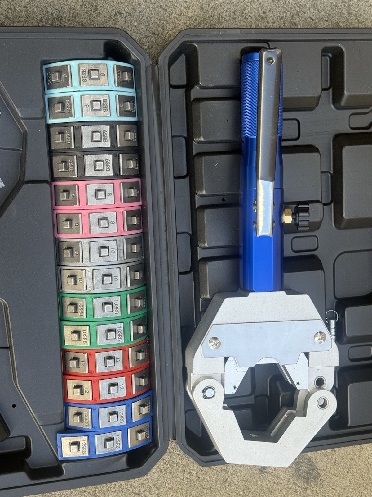 Handheld Hydraulic AC Hose Crimper Kit Crimping Tool Repair Air Condition Hoses