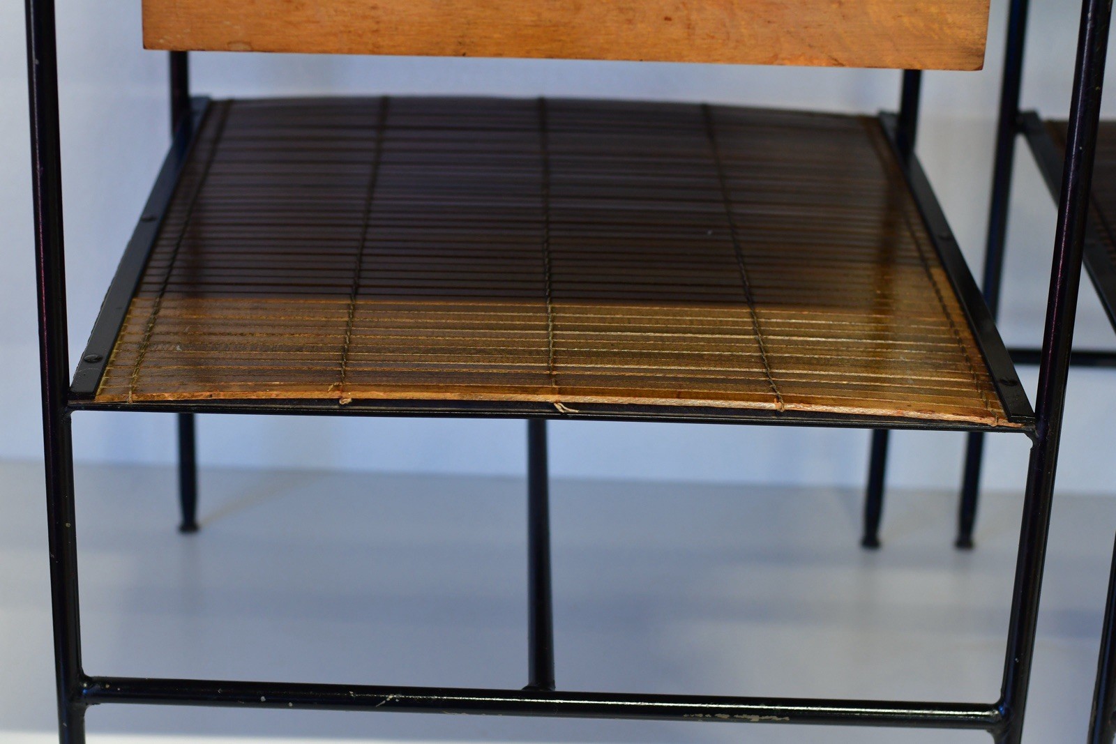 Mid Century Modern Pair of PAUL MCCOBB Wrought Iron PLANNER GROUP End Tables