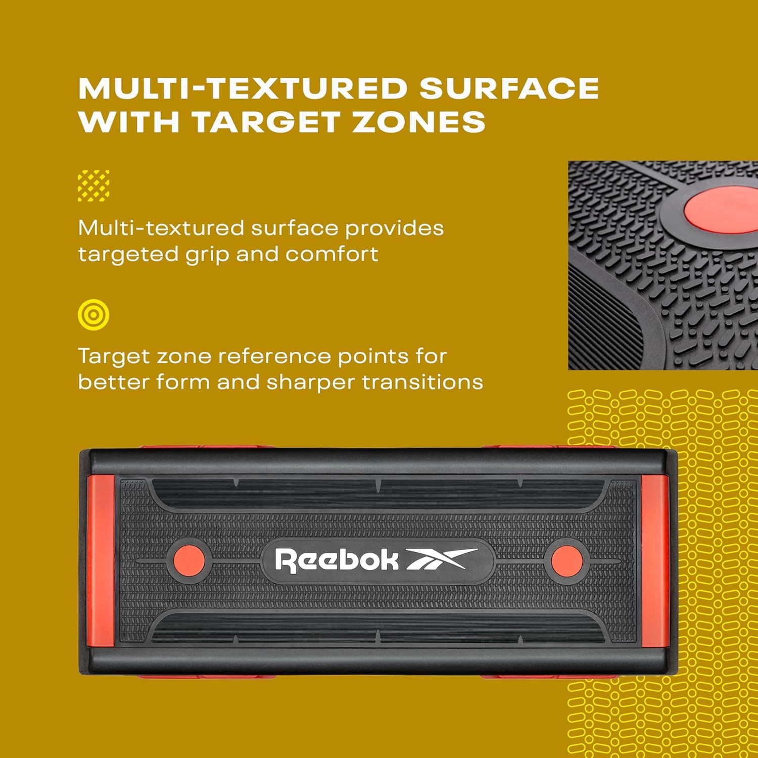 Reebok Fitness Multipurpose Adjustable Aerobic Strength Training Workout Step