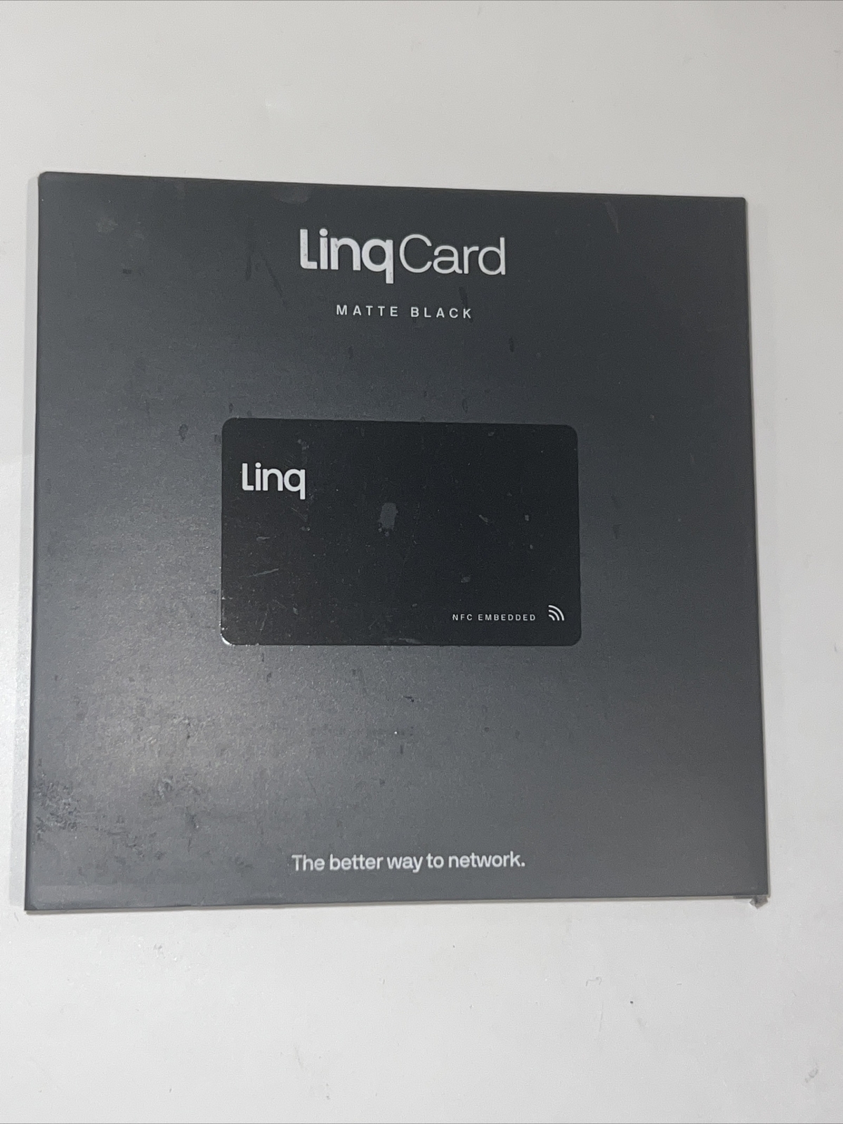 Linq Digital Business Card - Smart NFC Contact and Networking Card (Matte Black)