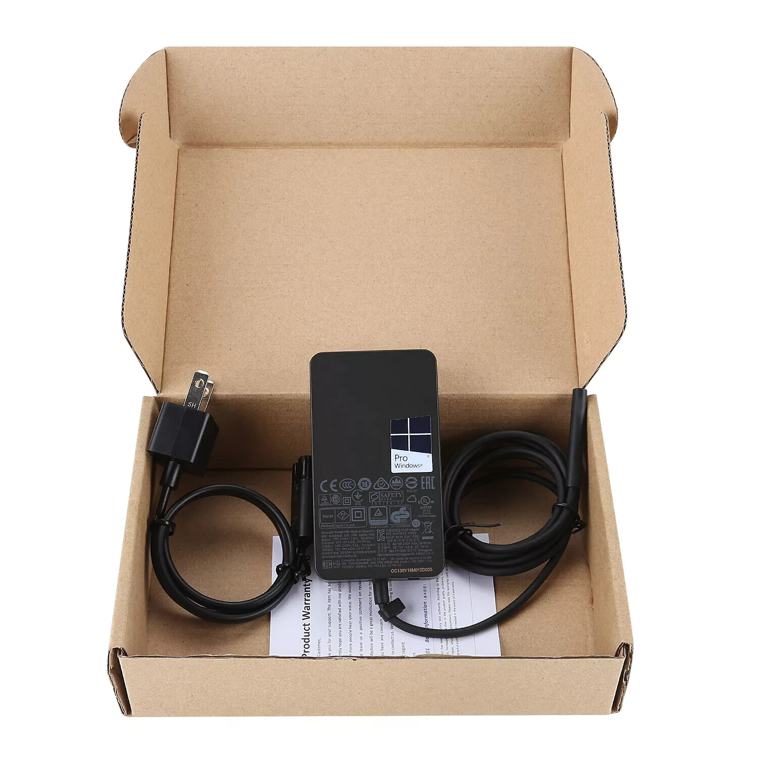 Genuine 65W Microsoft Surface Pro Book 1 2 3 4 5 6 7 X Adapter Charger 1706 1800