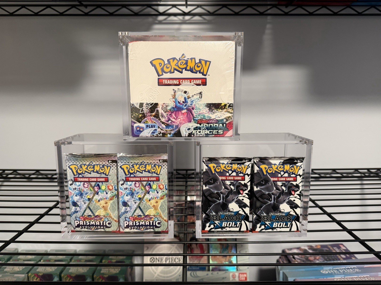 Pokémon Magnetic Booster Box Acrylic Case! Cleaning Cloth Included High Quality.