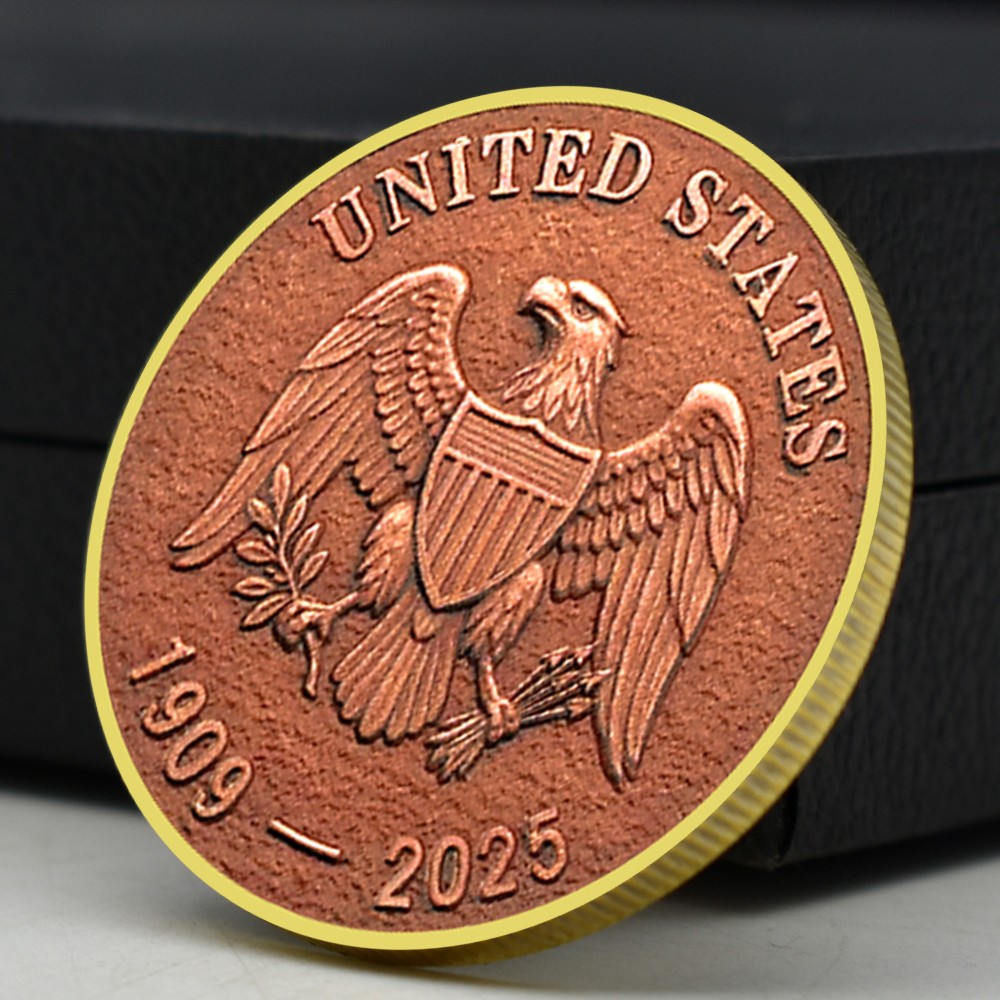 1909-2025 Final Penny Tribute Coin Lincoln Last One Cent Commemorative Medal