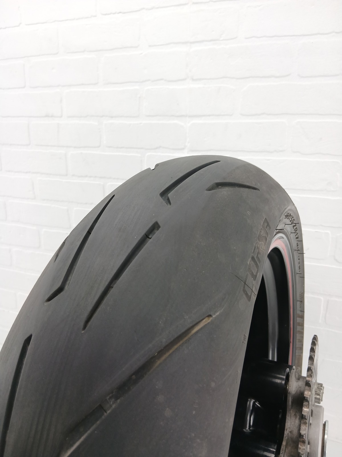 Ducati 899 959 Oem Rear Wheel STRAIGHT Rim Cush Drive Tire Pirelli 50221612ab