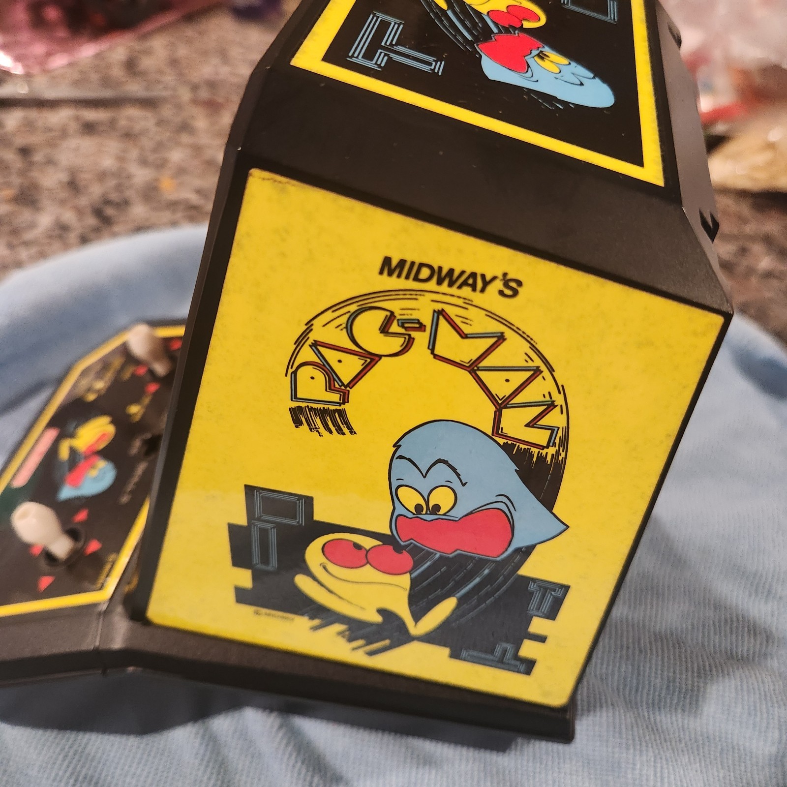 Vintage Pac-Man Mini-Arcade (Midway, Coleco) + box, manual, warranty card; Works