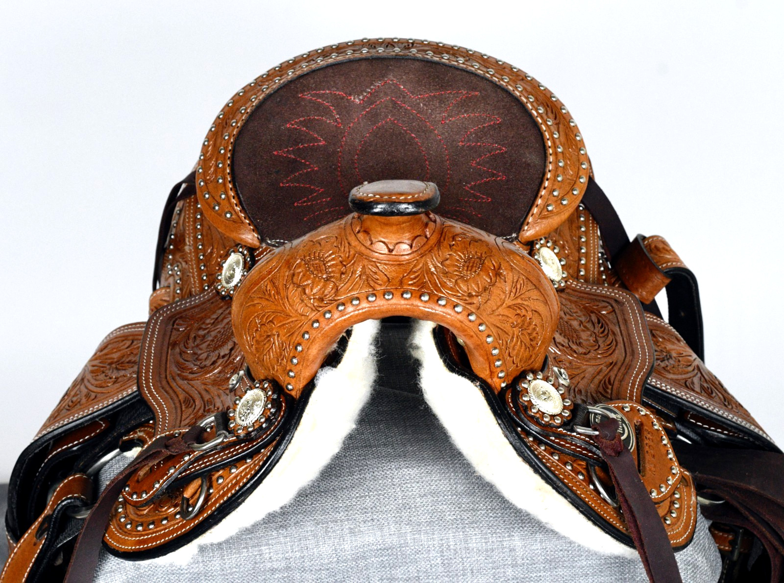 8" King Series Miniature Braden Trail Horse Saddle by Tough One KS-2638-33-8