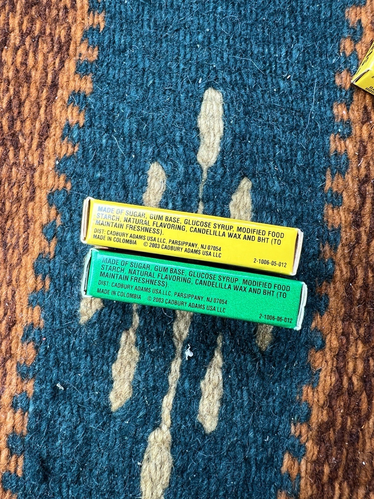 Vintage 2003 ADAMS 2 Pieces CHICLETS Chewing Gum Lot Of 35 Sealed