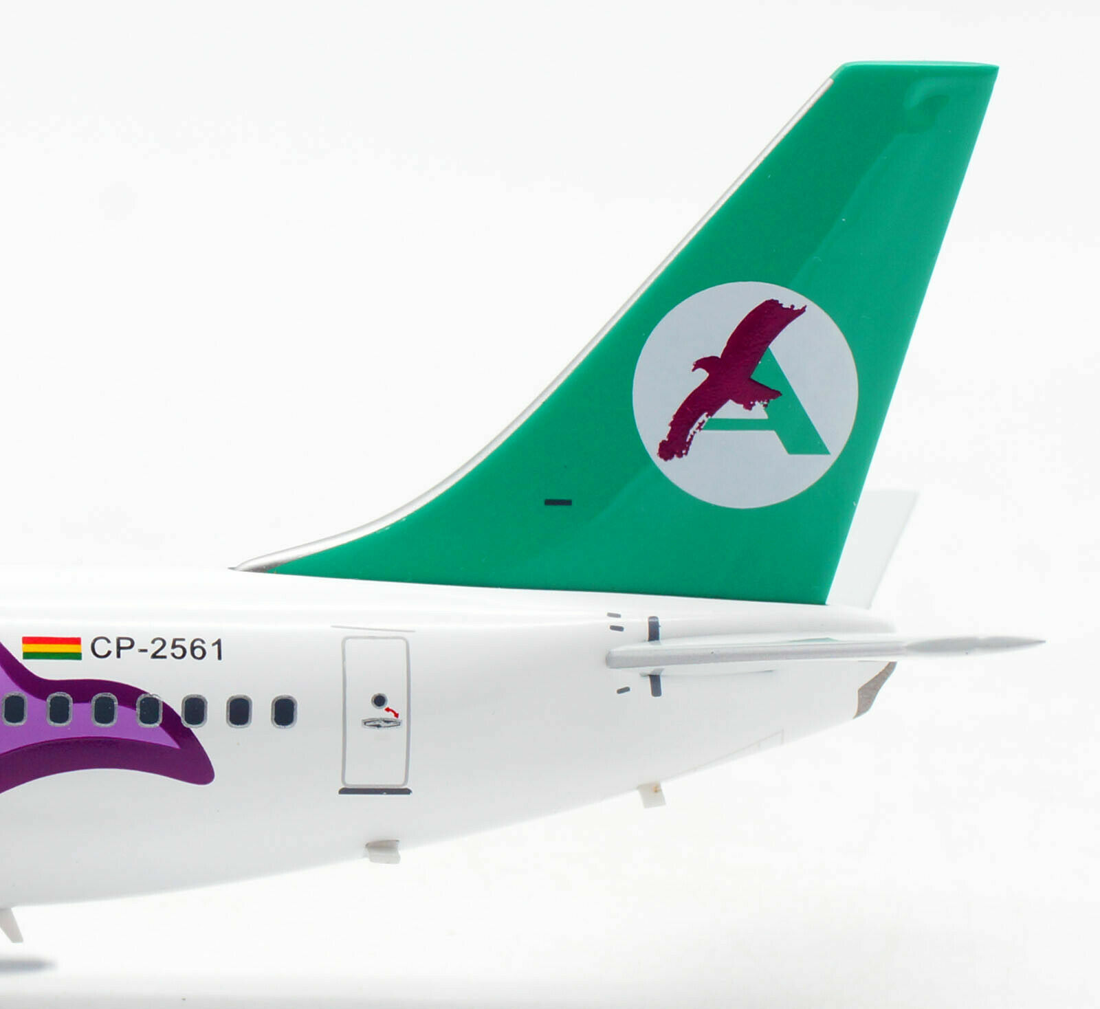 1:200 IF200 Aerosur B737-200 CP-2561 (BUFEO) with stand