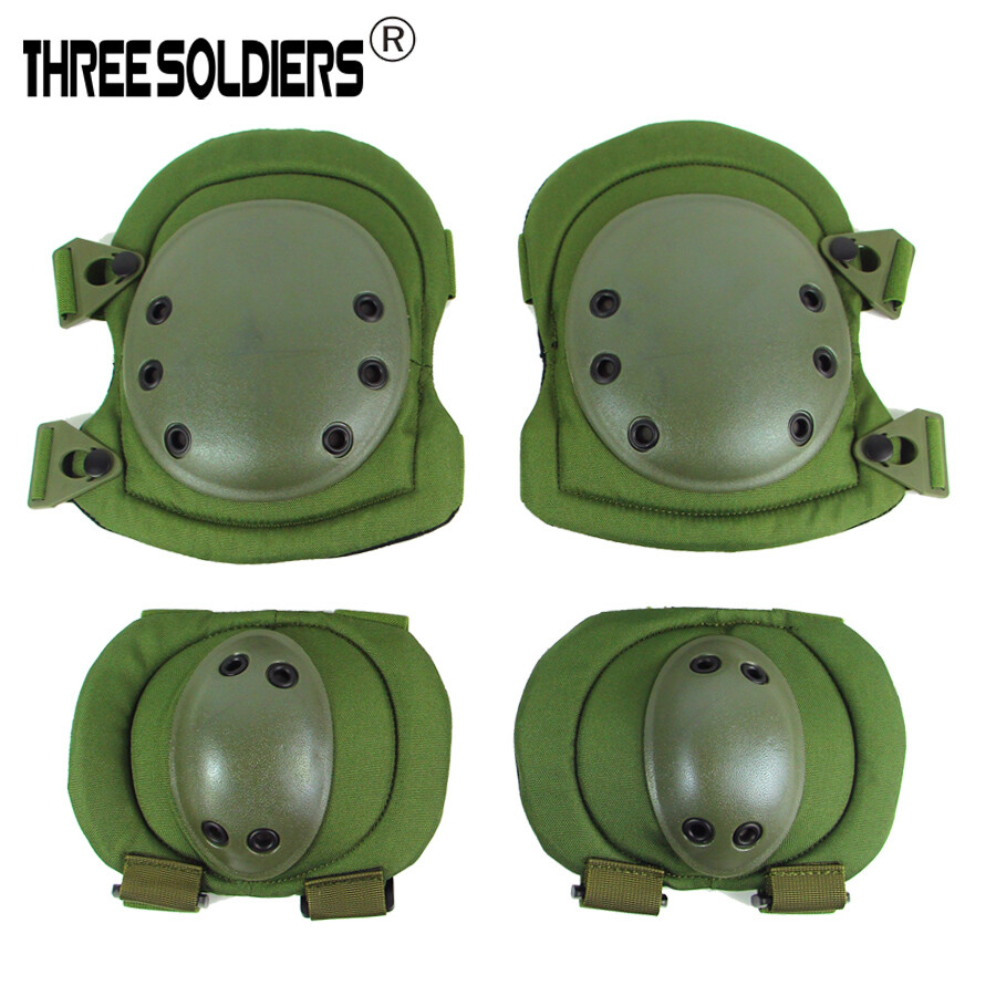 Military Tactical Combat Knee Pad Elbow Pad Set Outdoor Sports Safety Guard Gear