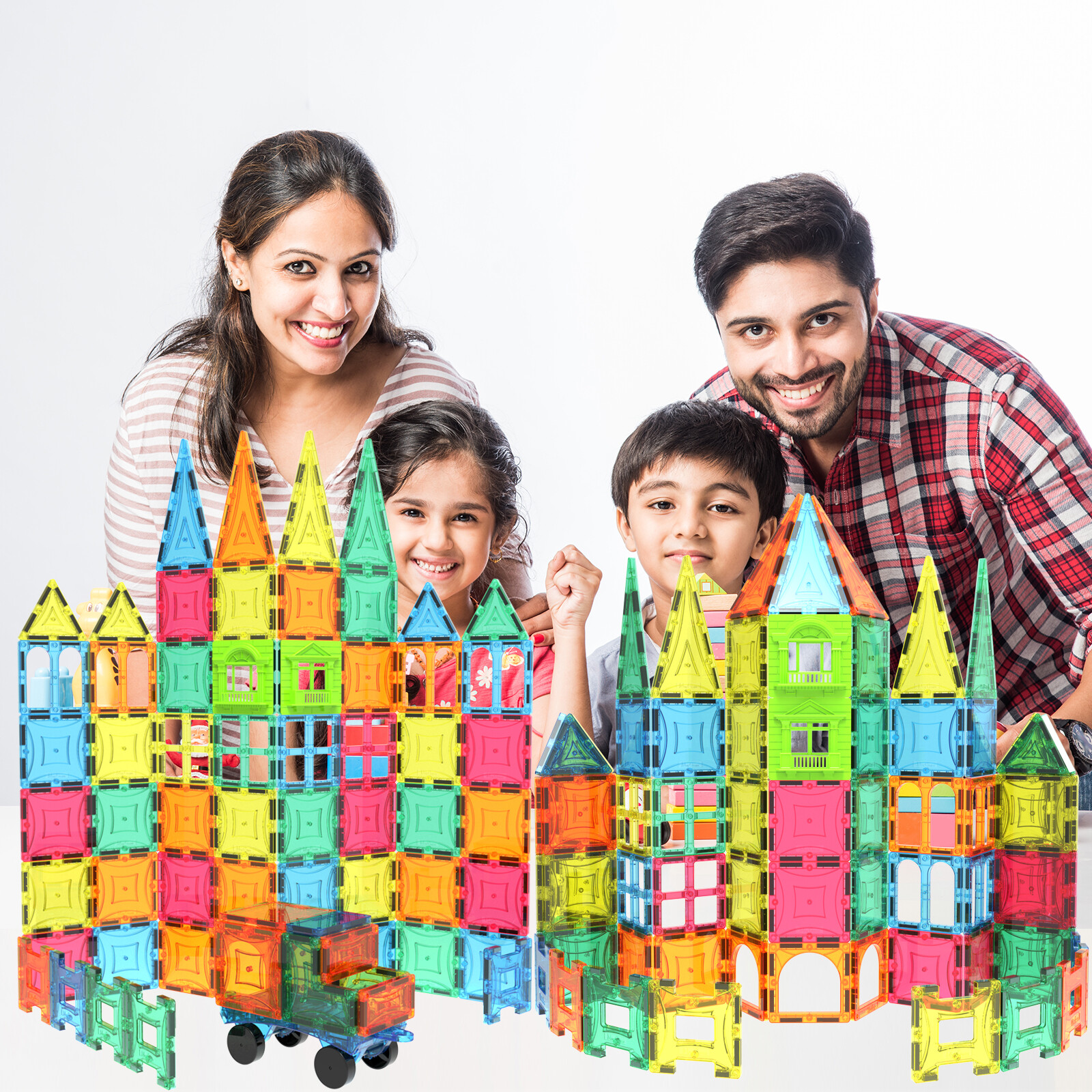 Magnet Tiles Mag-Genius Magnet Tiles 102 Piece Set And All New Magnet Kids NEW