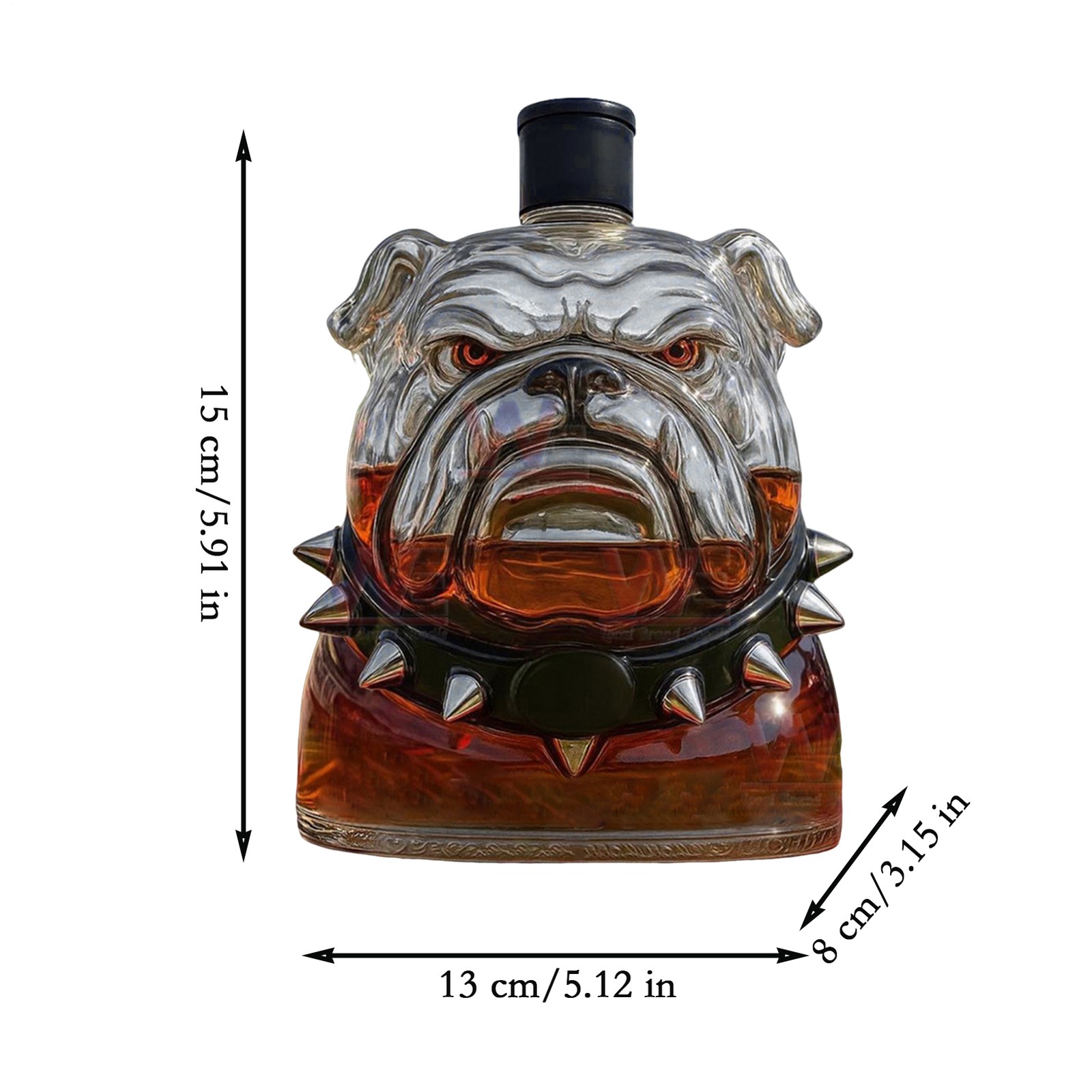 Wine Bottles Bulldog Whiskey Bottle Large Capacity Decanter Alcohol Well Made