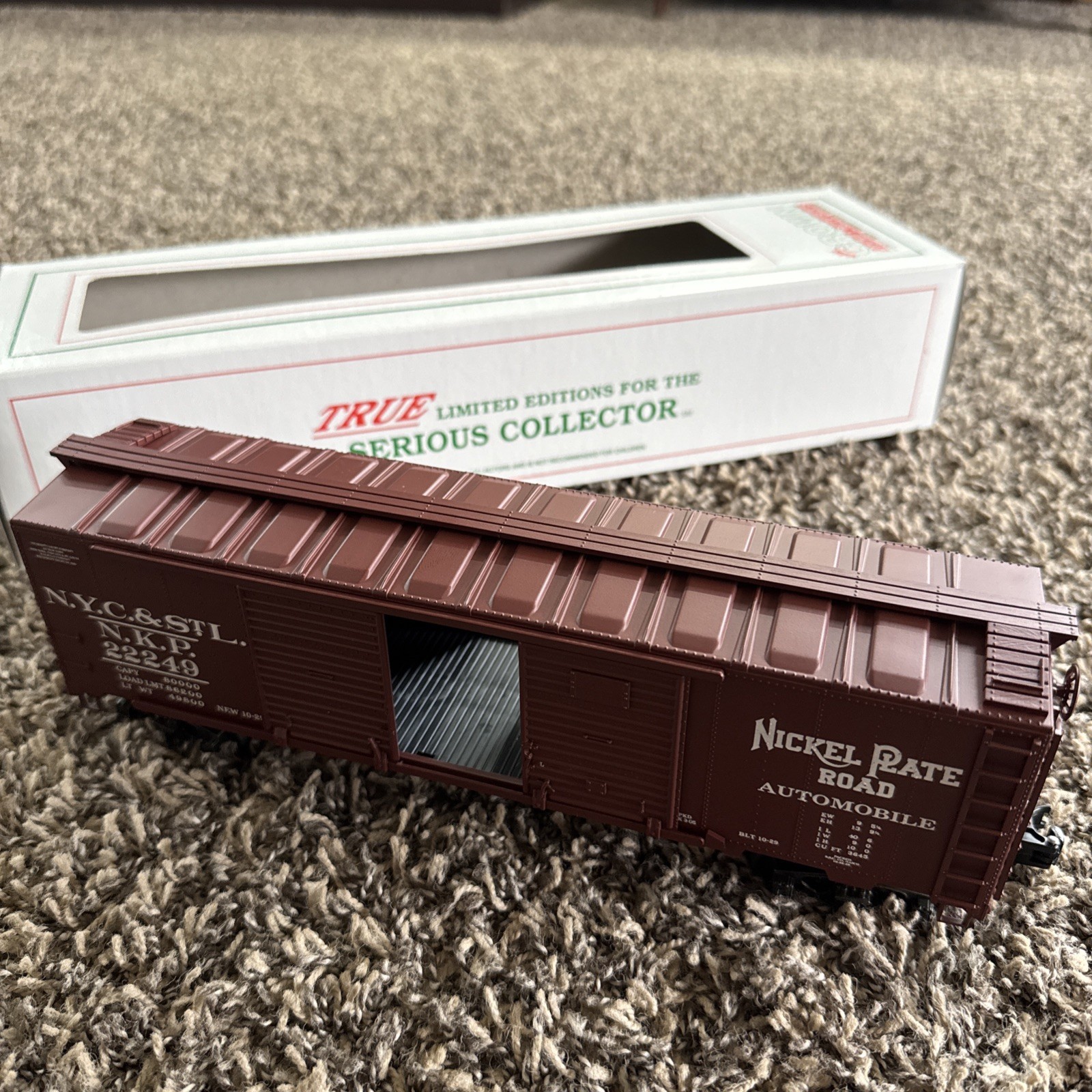 Crown Model Decorator-Ltd Nickel Plate Road (NKP) boxcar CUSTOM RUN! O Scale.