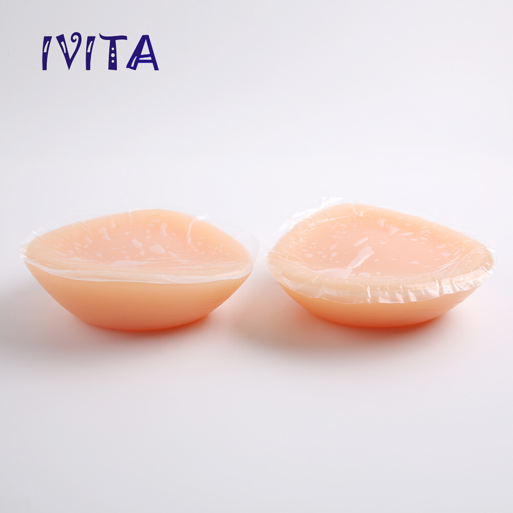 Full Silicone Breast Forms AA-FF Cup Self-Adhesive Triangle Breasts Crossdresser