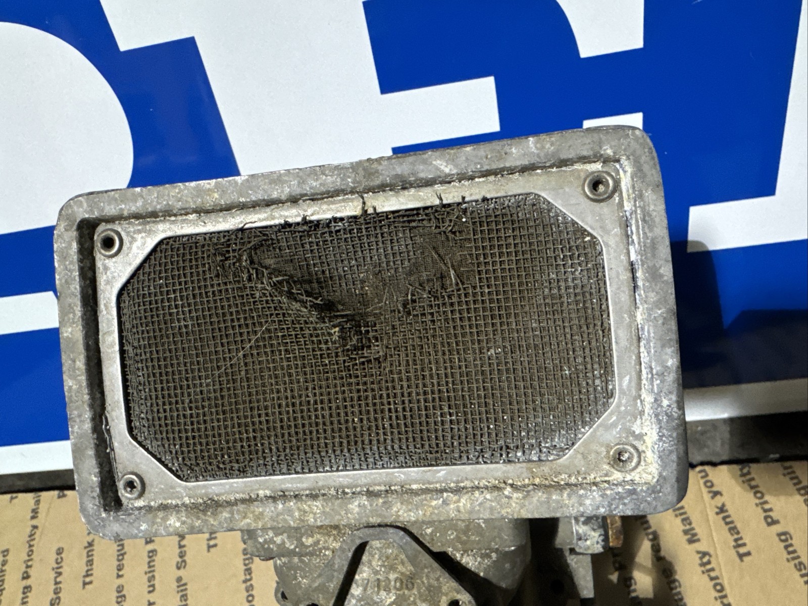 Volvo Penta AQ120 and AQ140 4 Cylinder Marine intake manifold with carb.