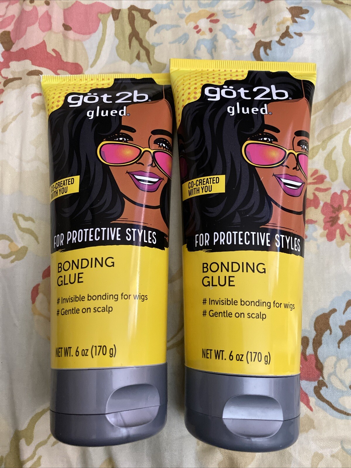 Got2b Glued Bonding Glue, For Protective styles, Gentle, Wig Glue 6 oz-lot Of 2!