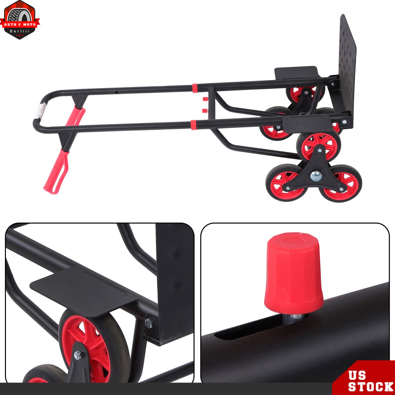 440 Lbs Capacity Stair Climber Hand Truck Dolly Heavy Duty Stair Climbing Cart