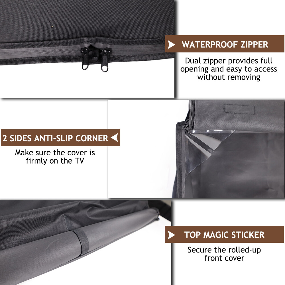 30-65 inch Outdoor TV Cover Fitted Waterproof Weatherproof Television Protector