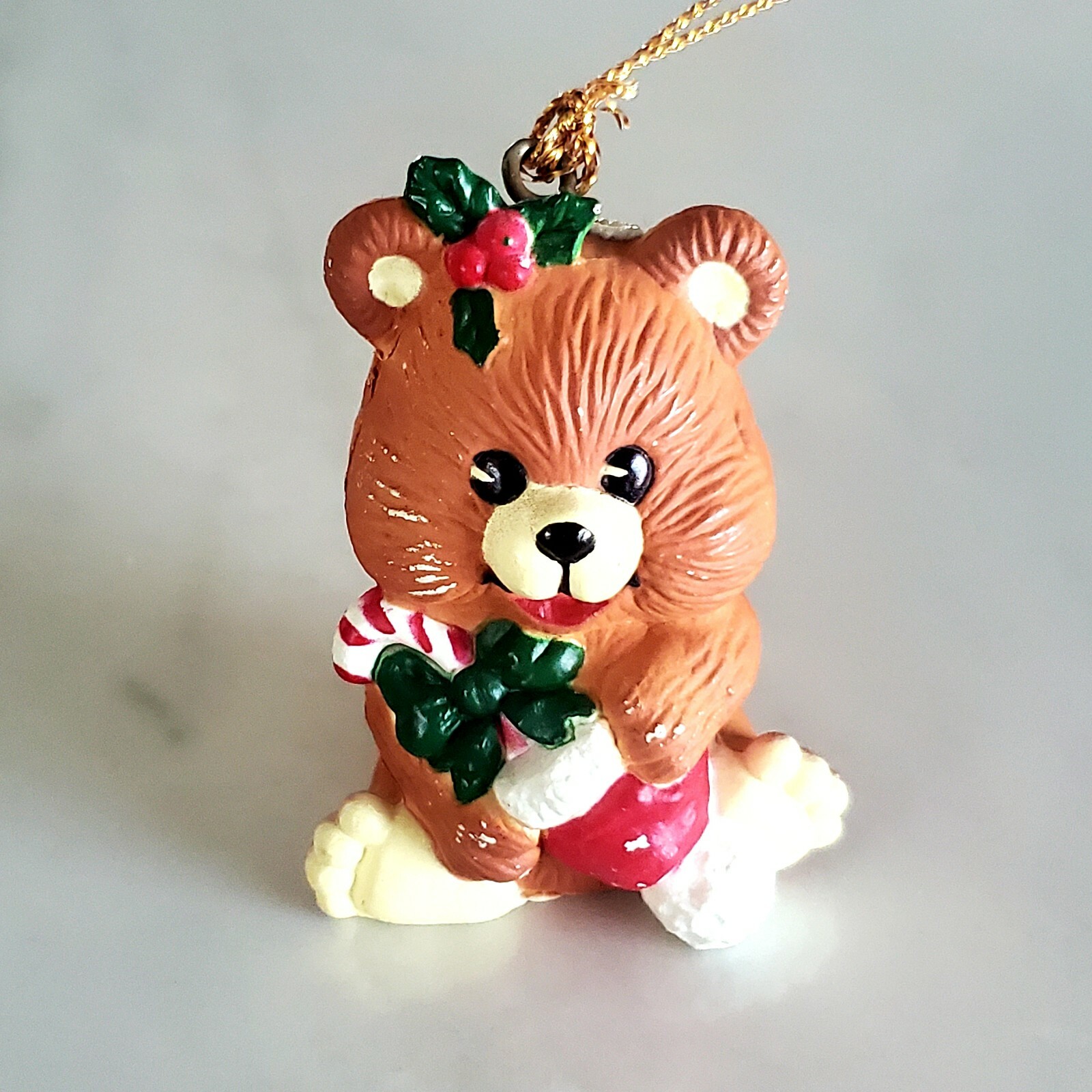 Christmas Critters Ornaments - Set of 3 - Bear - Raccoon - Dog