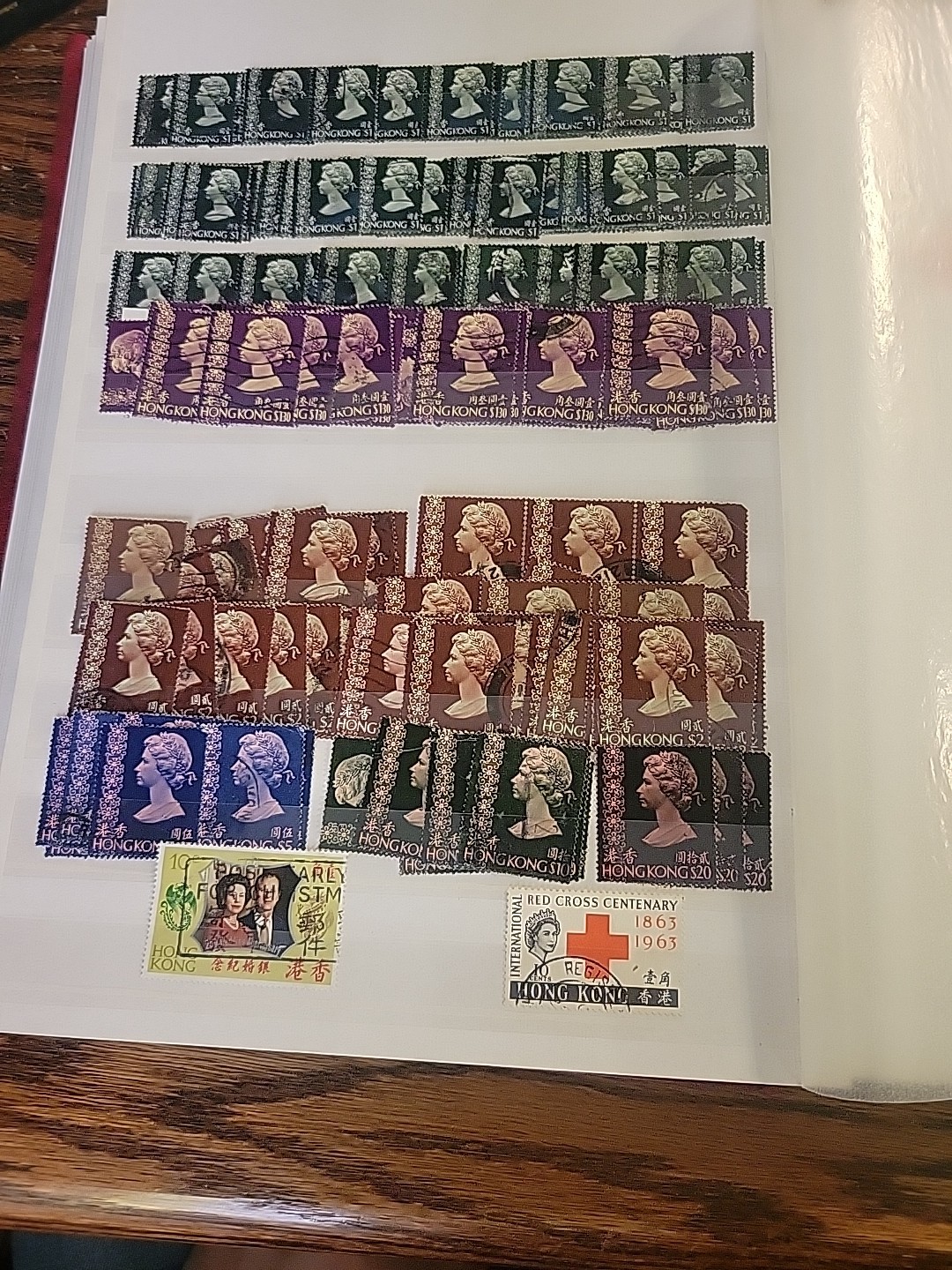 Worldwide Stamp Collection in Album Full of Stamps - Mint & Used Royal Mail HK