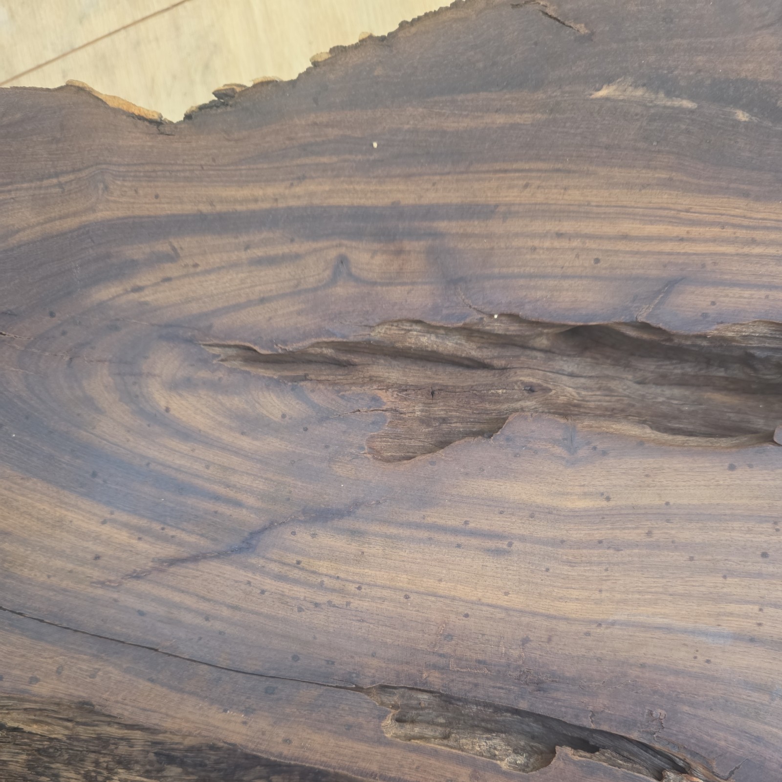 Desert Ironwood Live Edge Slab Epoxy Resin River Table Woodworking Art Mill Log