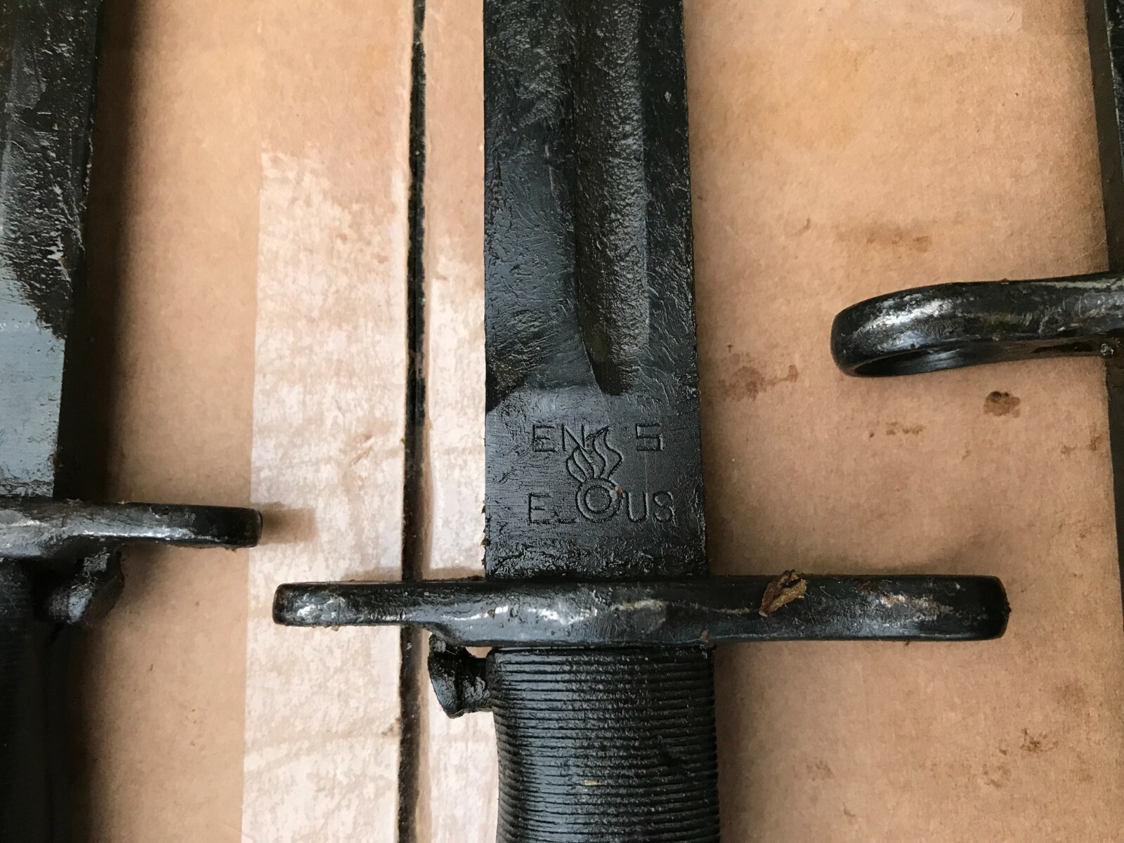 WWII Type Model M1 Garand Bayonet 1903 Springfield 1903A3 Knife Black USED