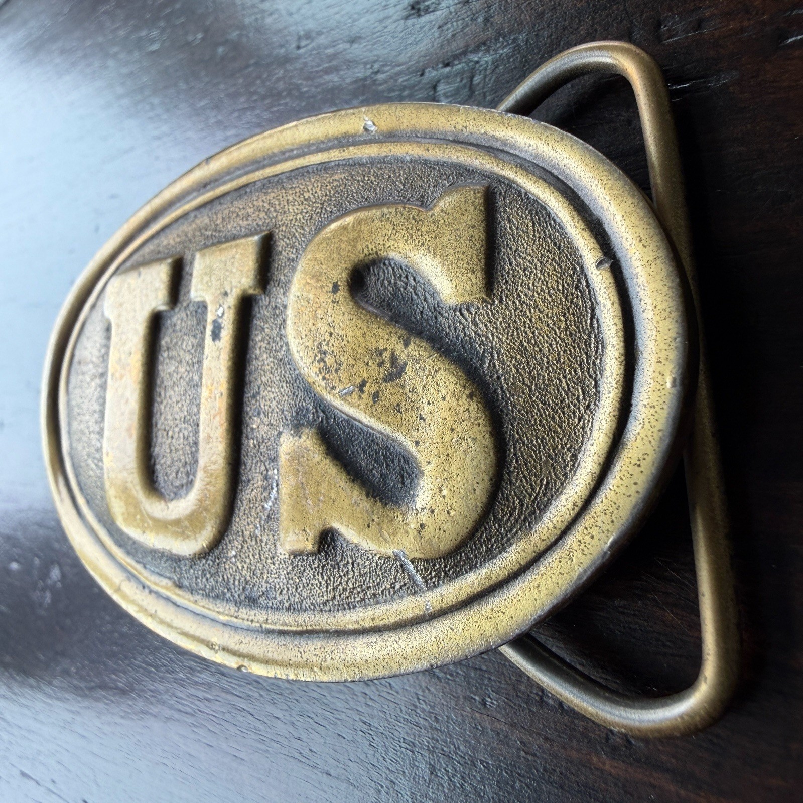 Colorado Silver Star US Belt Buckle USA Brass America 5137