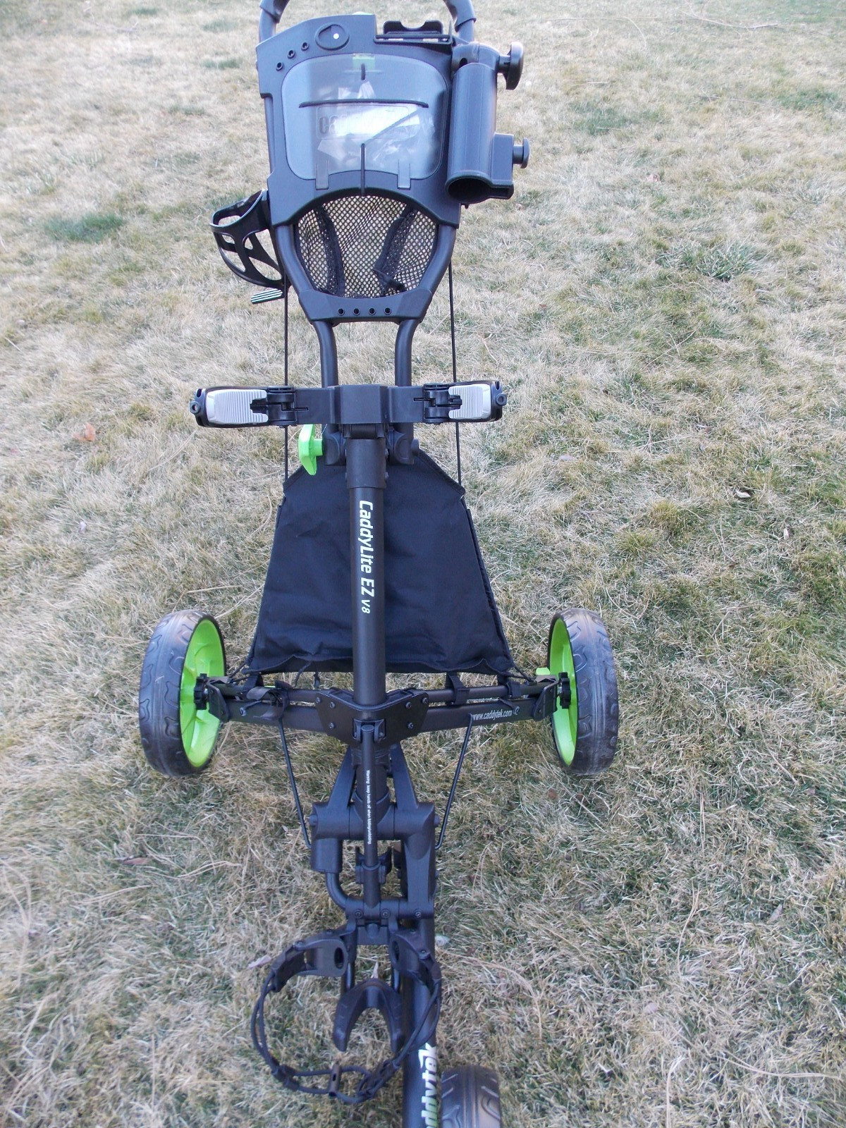 New CaddyTek Golf CaddyLite EZ Fold V8 3-Wheel Push Cart