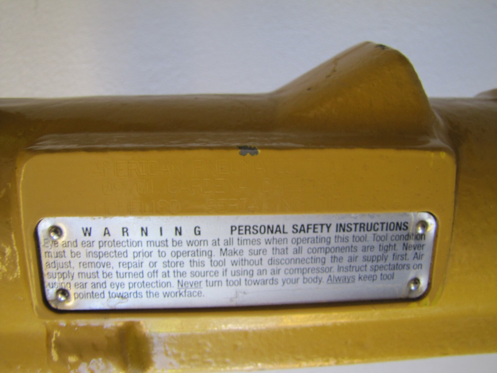 American Pneumatic Tools APT 180 Concrete Jack Hammer Breaker