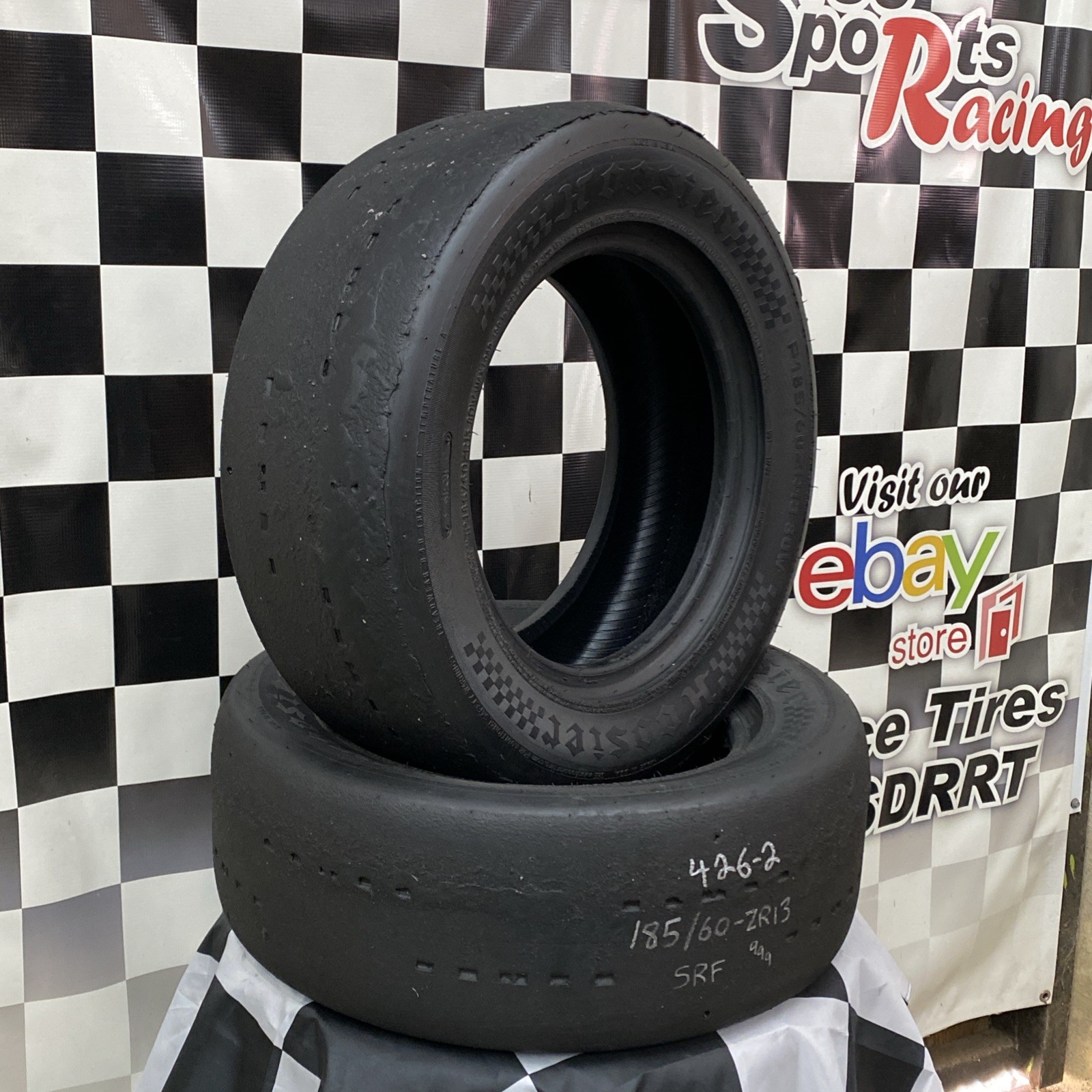 426-2 USDRRT HOOSIER DOT Road Race Tires SRF 185/60 ZR13