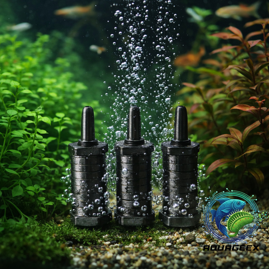 Aquarium 3pcs Air Stone Plastic Clog-free freshwater hydroponics sponge filter