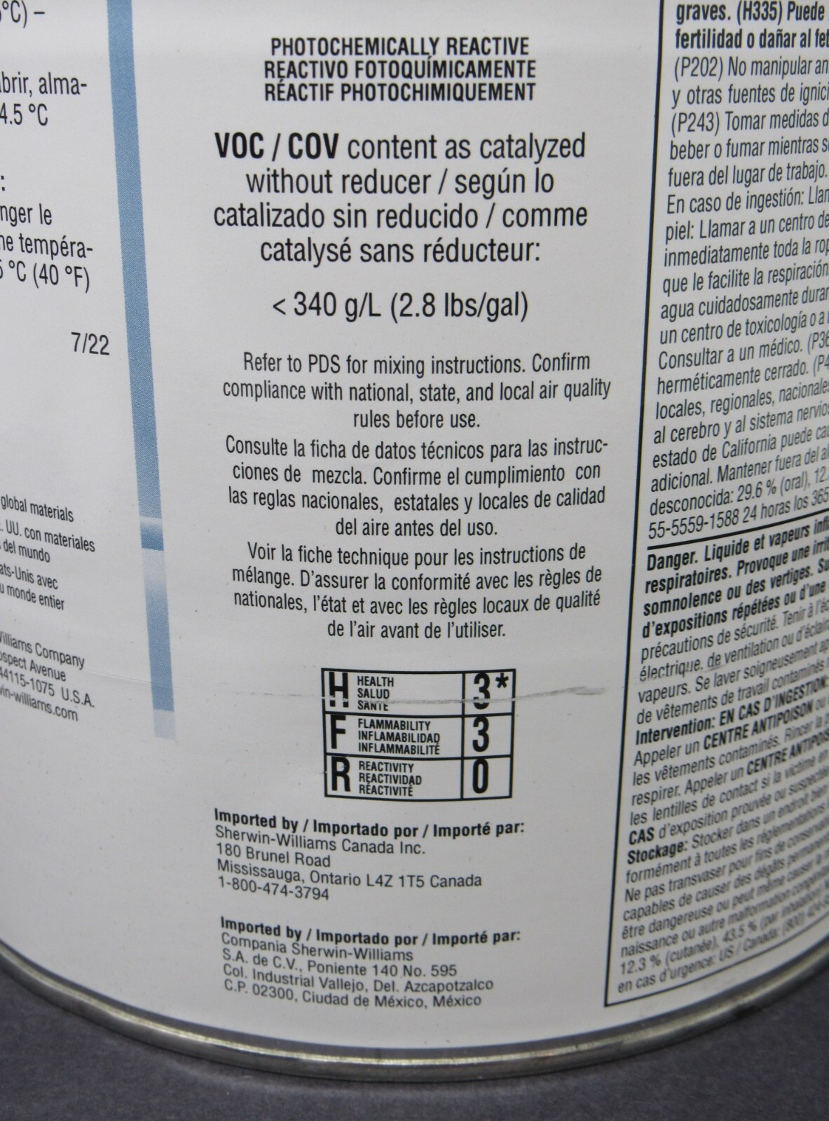 NEW Sherwin-Williams Zinc Clad III HS Epoxy Primer Coating PART A + B for STEEL