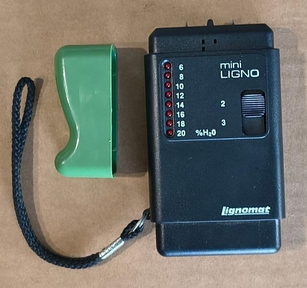 Lignomat Mini-Ligno Pin Type Moisture Meter w/ Case & Instructions Free US Ship
