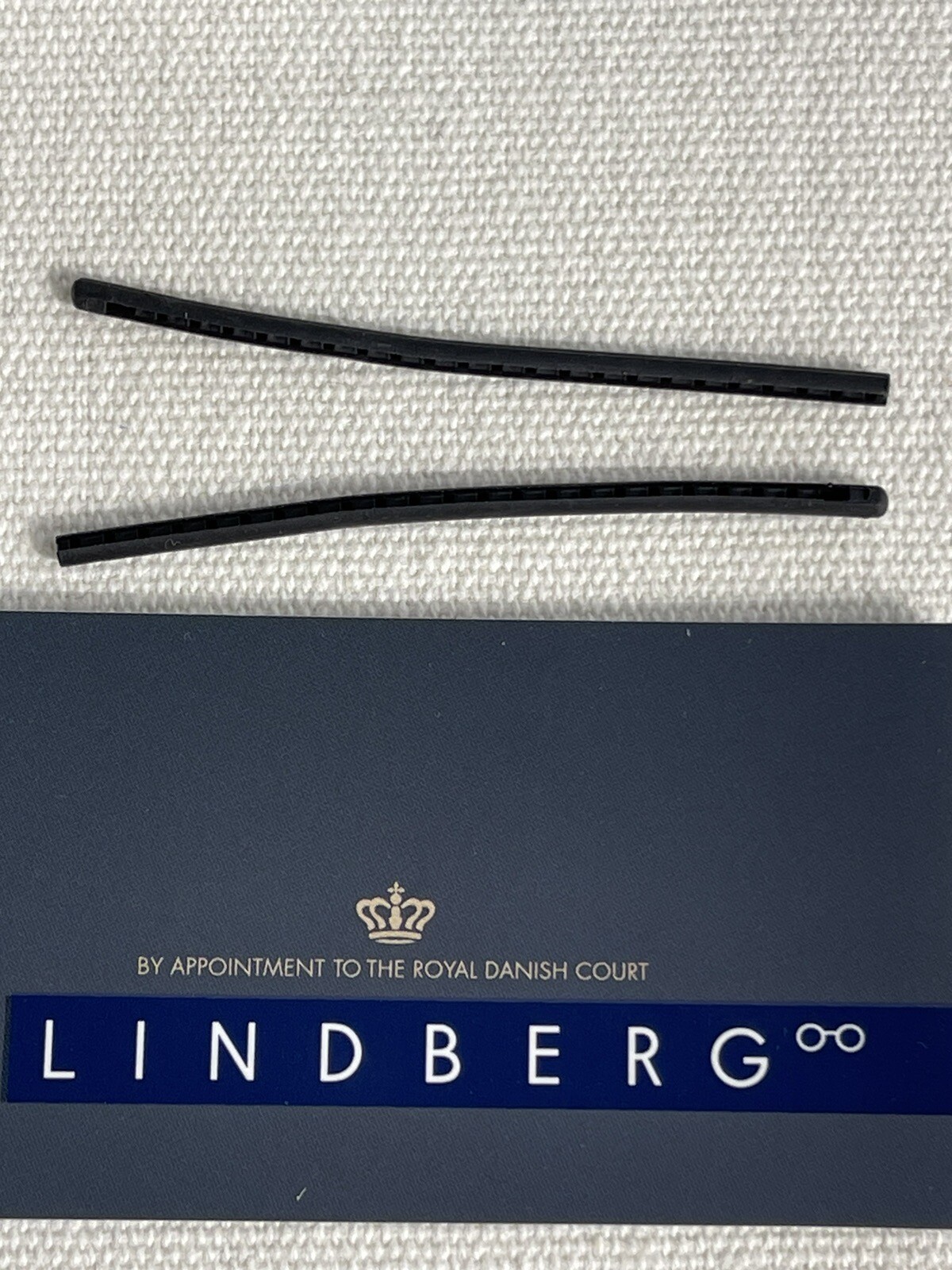 Authentic N.O.W Lindberg Temple Ear Covers Sleeves for Black Rubber Slot 1 Pair
