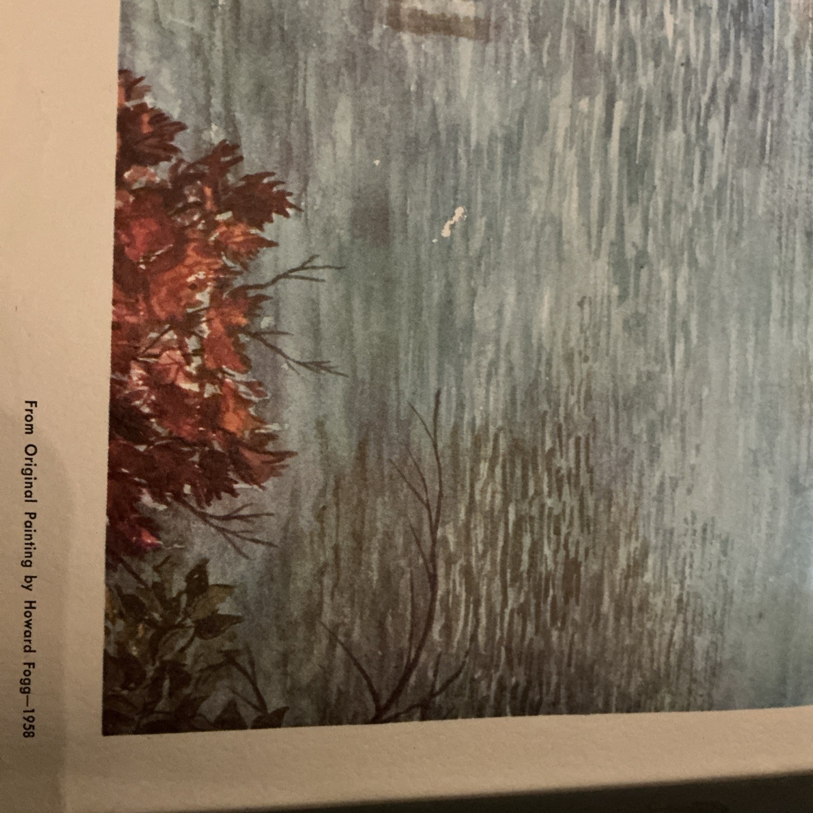 Howard Fogg NYC Railroad Print Youngstown Blast Furnaces Original 1950’s