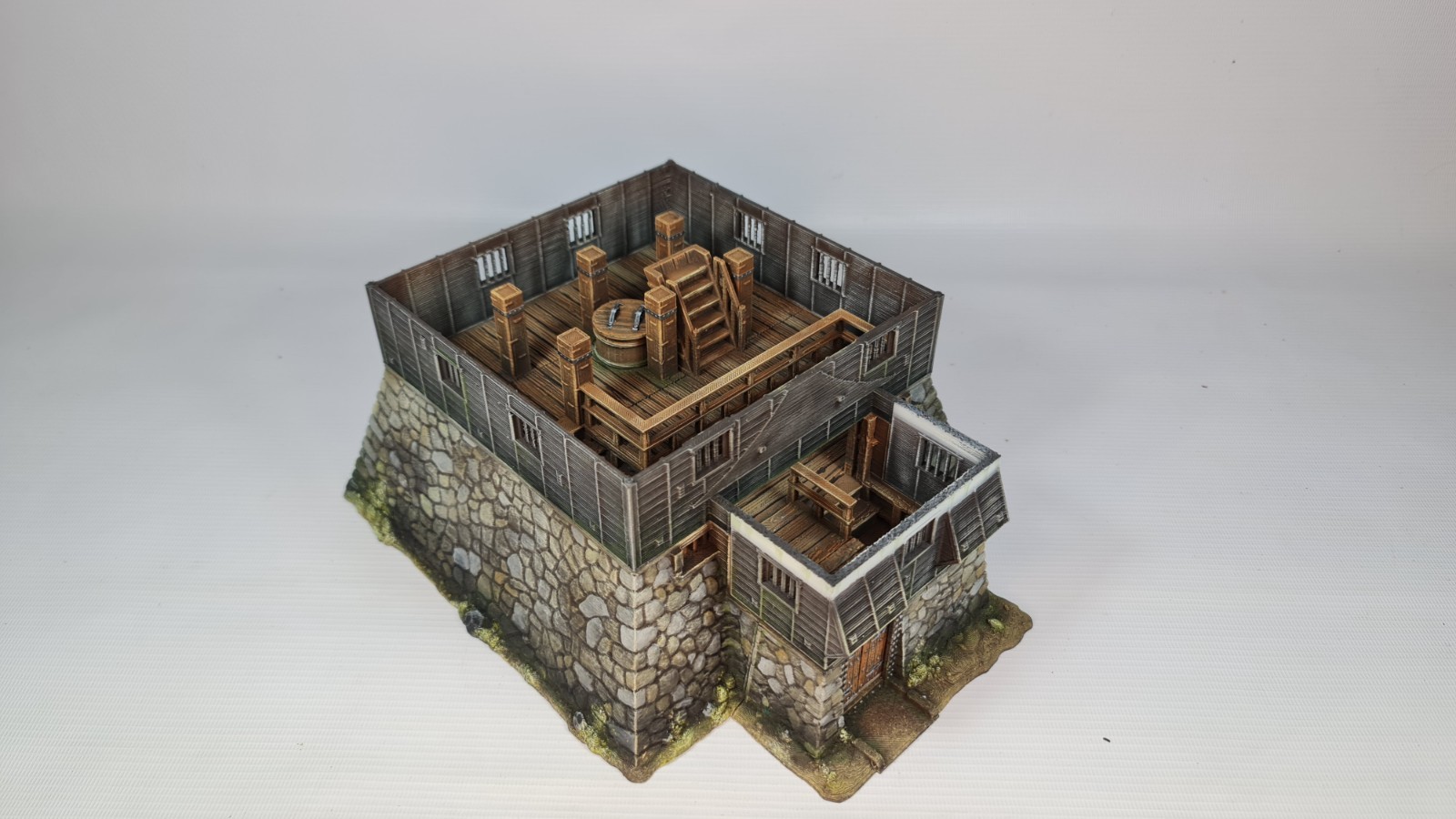 Hatsume 3D Printed Japanese Castle 28mm Miniature for Tabletop RPG