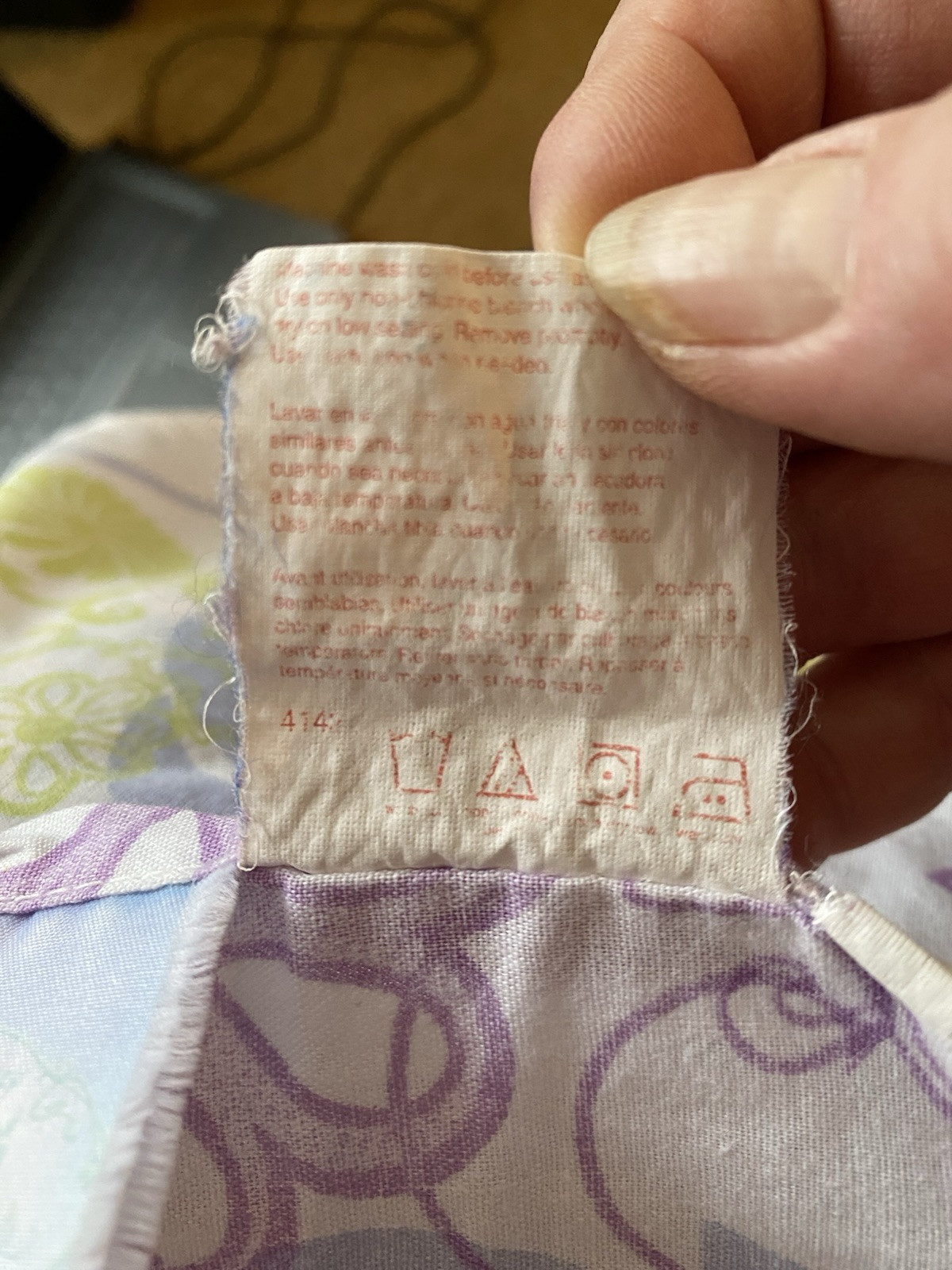 Vtg Tinker Bell Twin Sheet Set Lavender Purple Flat And Fitted With Pillowcase