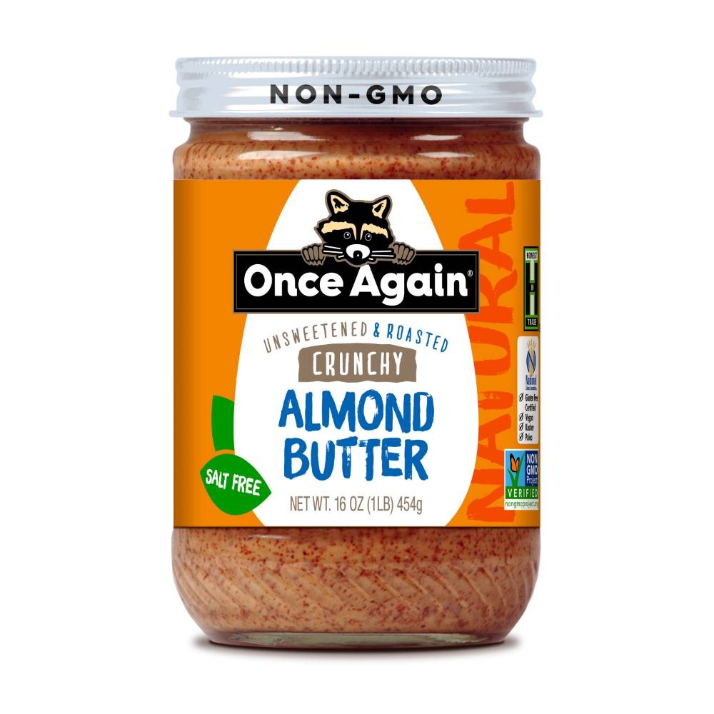 Once Again Almond Butter, Crunchy Natural 16 ounce jar