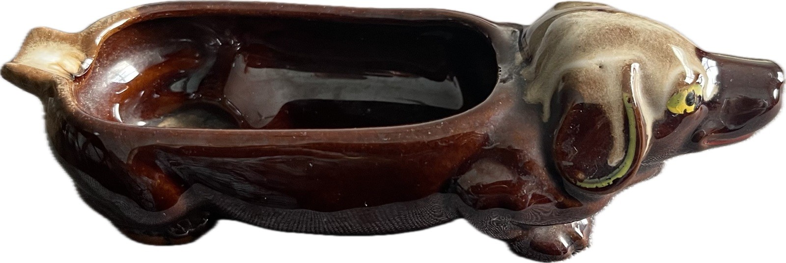 Vintage Nesco Dachshund Dog Ashtray Japan