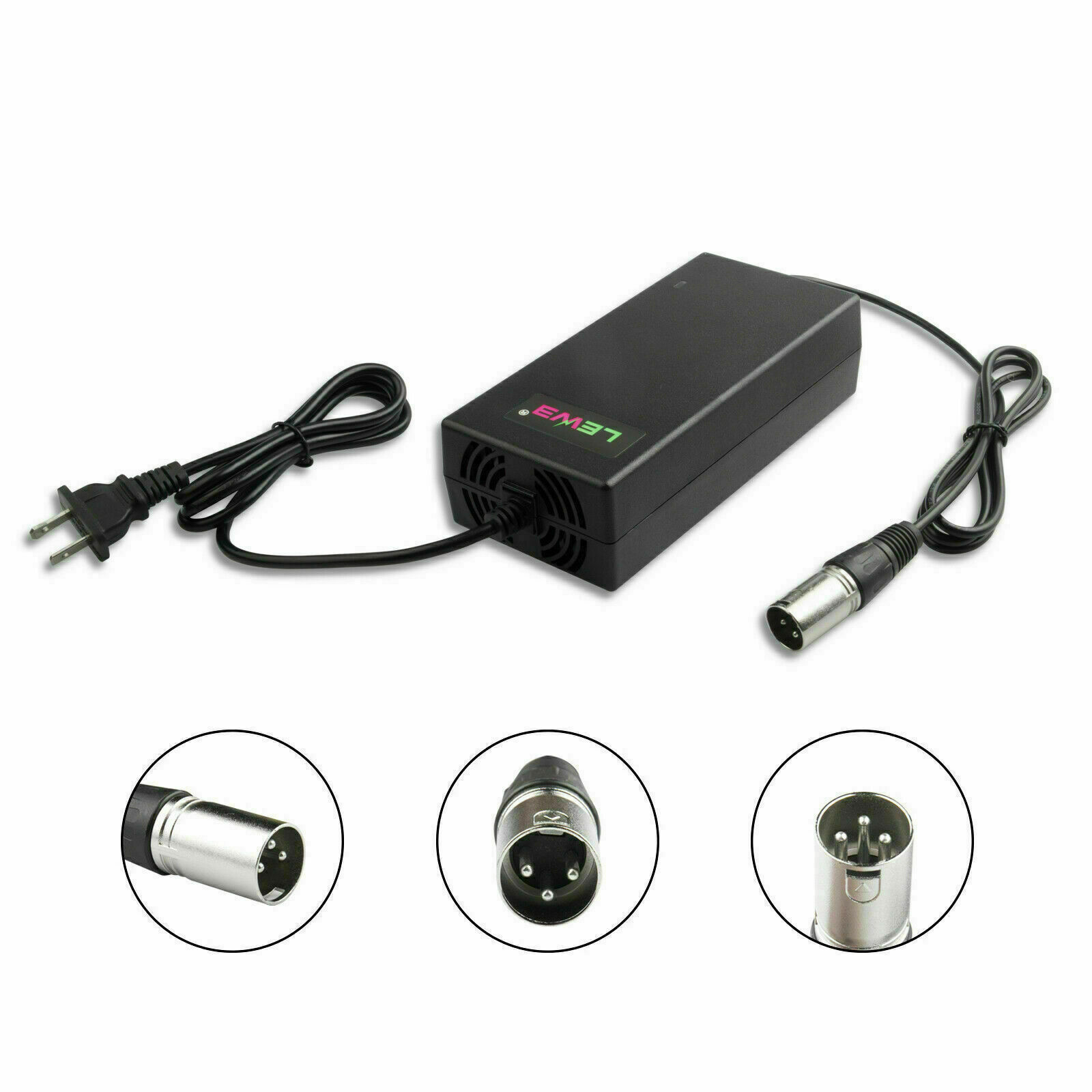 24V XLR Jazzy Electric Mobility Wheelchair Charger Lead-Acid Battery Charger 5A