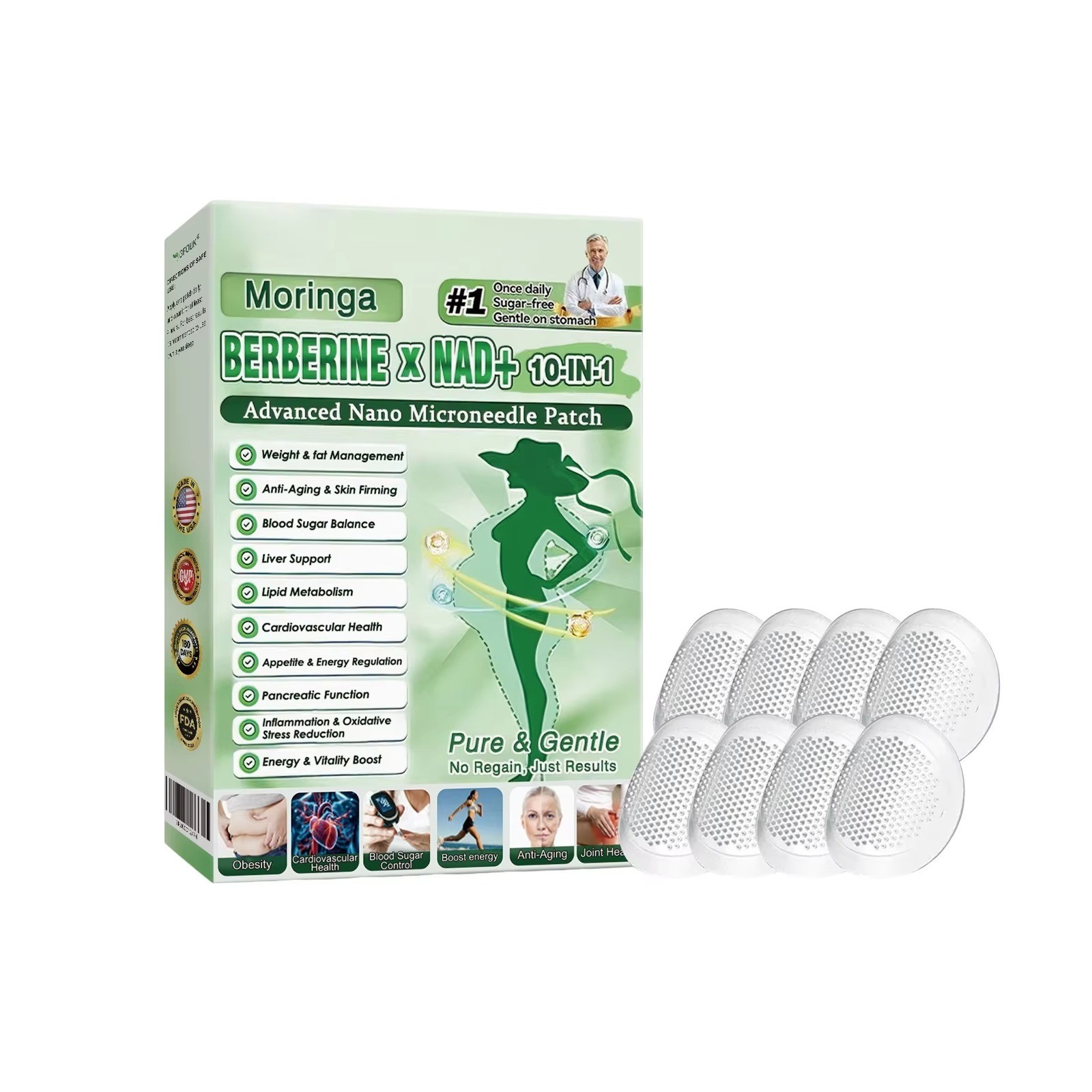 Body Shaping Patch 10-IN-1 Advanced Nano Microneedle Patch (7pcs/box)