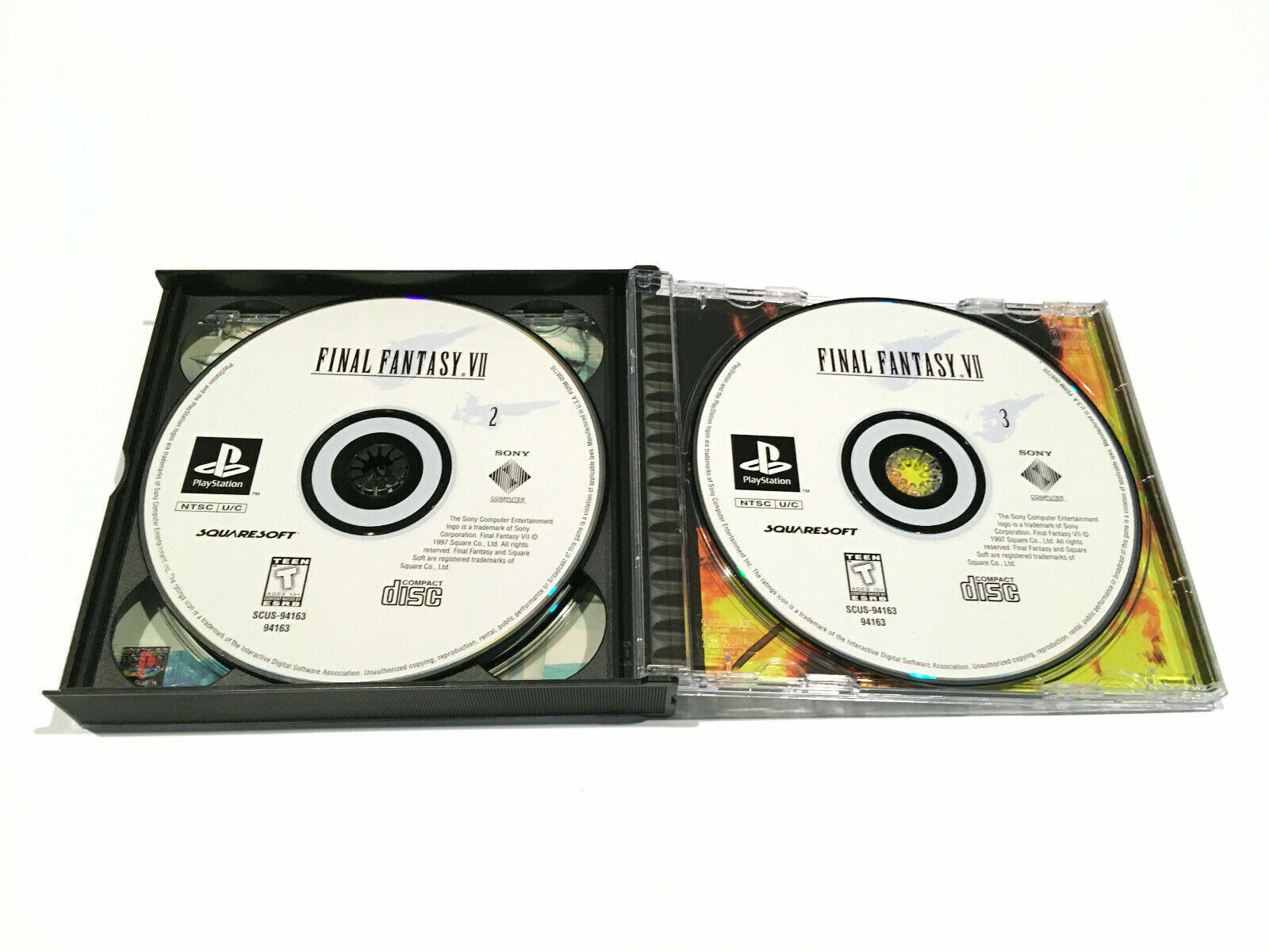 Sony PlayStation 1 PS1 PSOne Triple 3-Disc CD Video Game Replacement Case Holder