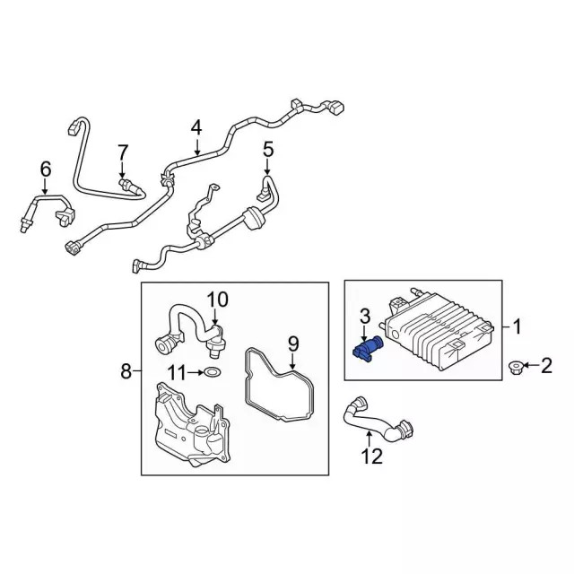 Genuine Ford Vapor Canister Purge Solenoid BV6Z-9D289-R