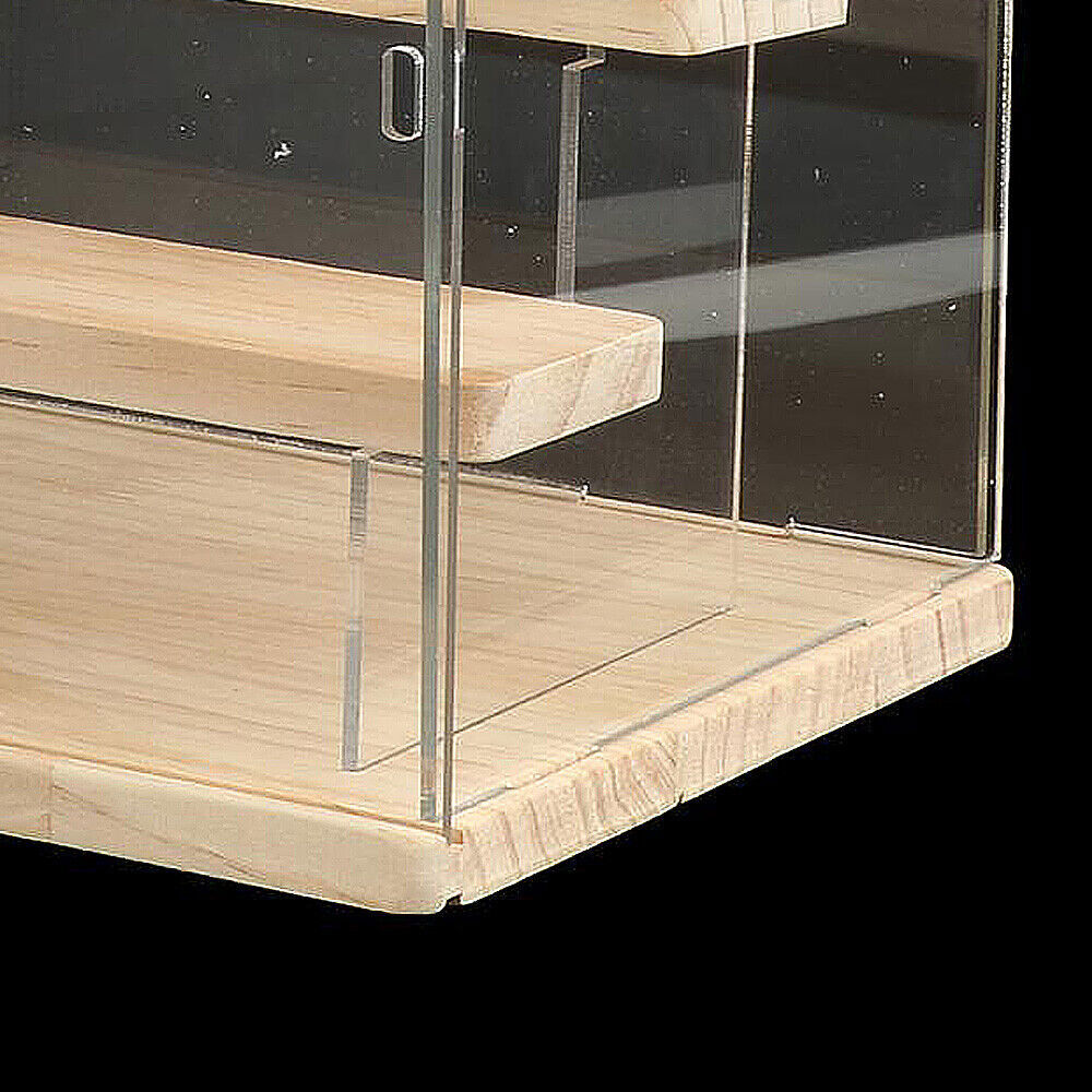 Clear Acrylic Display Case Countertop Box Organizer Stand Dustproof Showcase USA